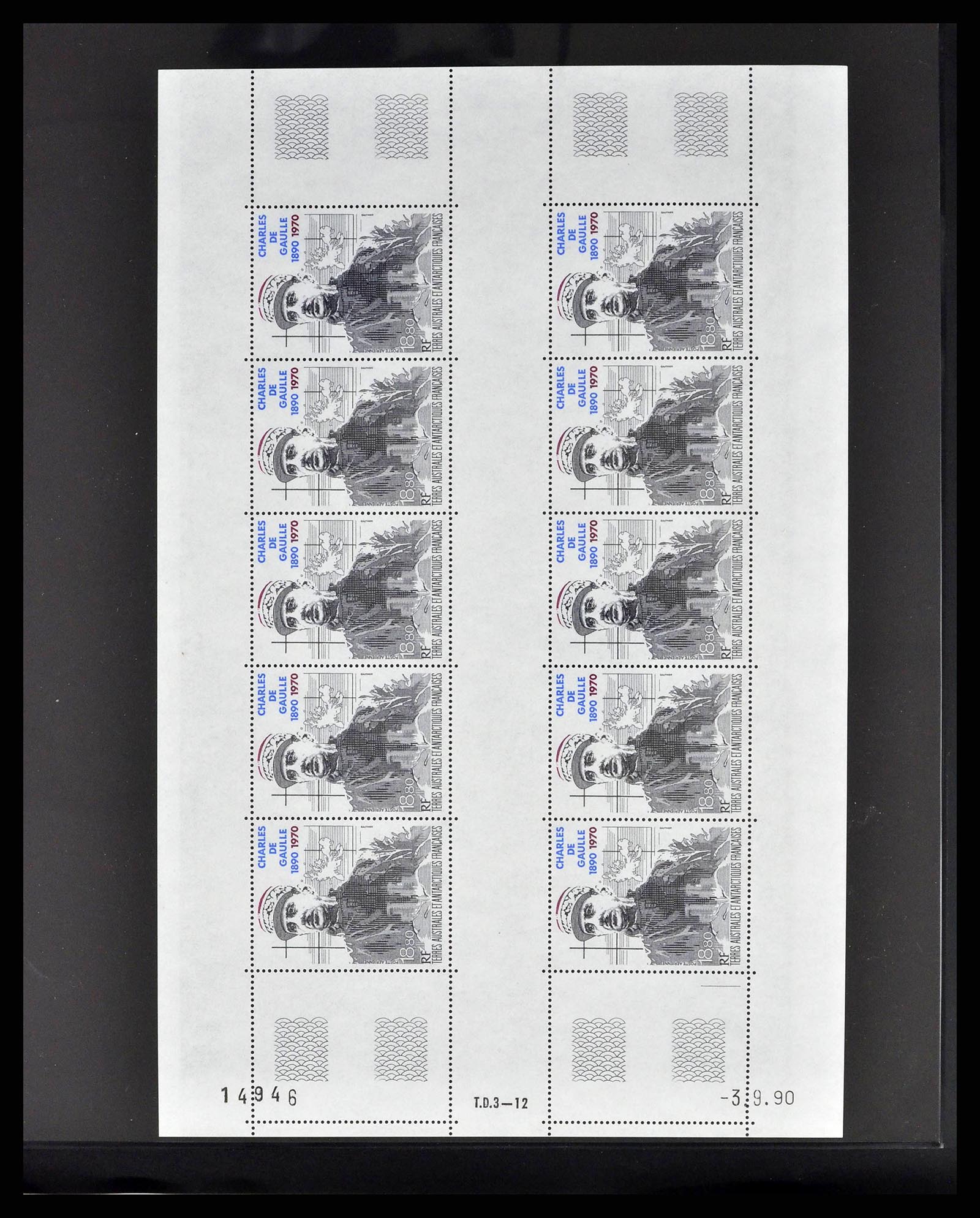 38854 0028 - Postzegelverzameling 38854 Frans Antarctica 1981-1995.