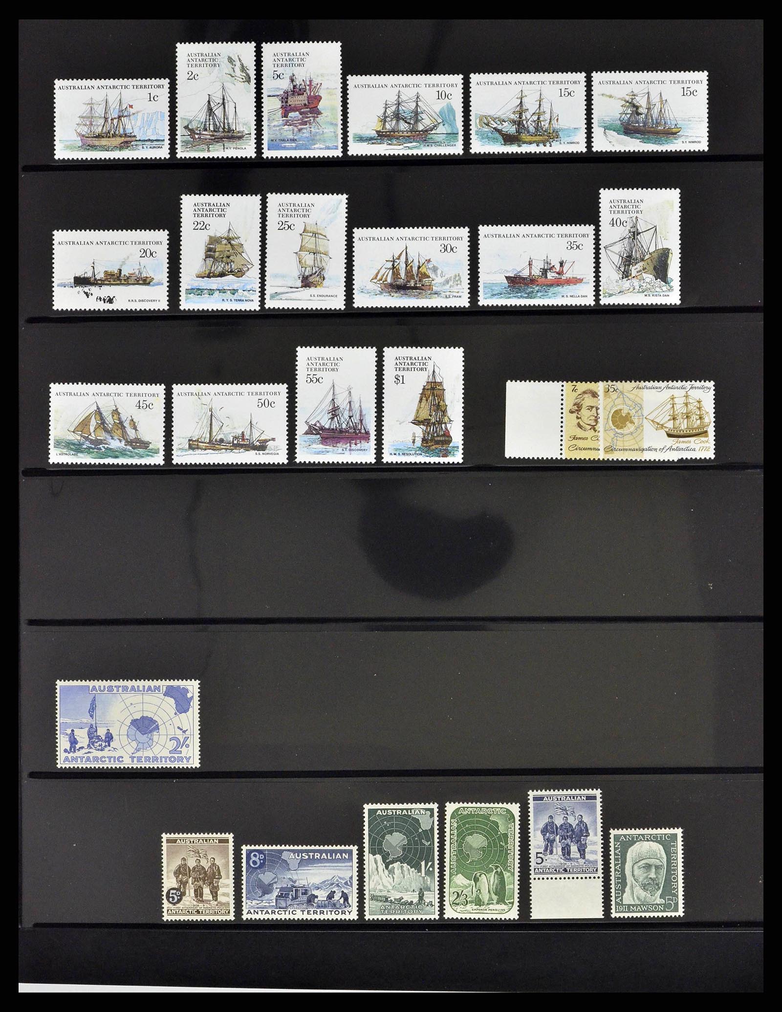 38854 0029 - Postzegelverzameling 38854 Frans Antarctica 1981-1995.