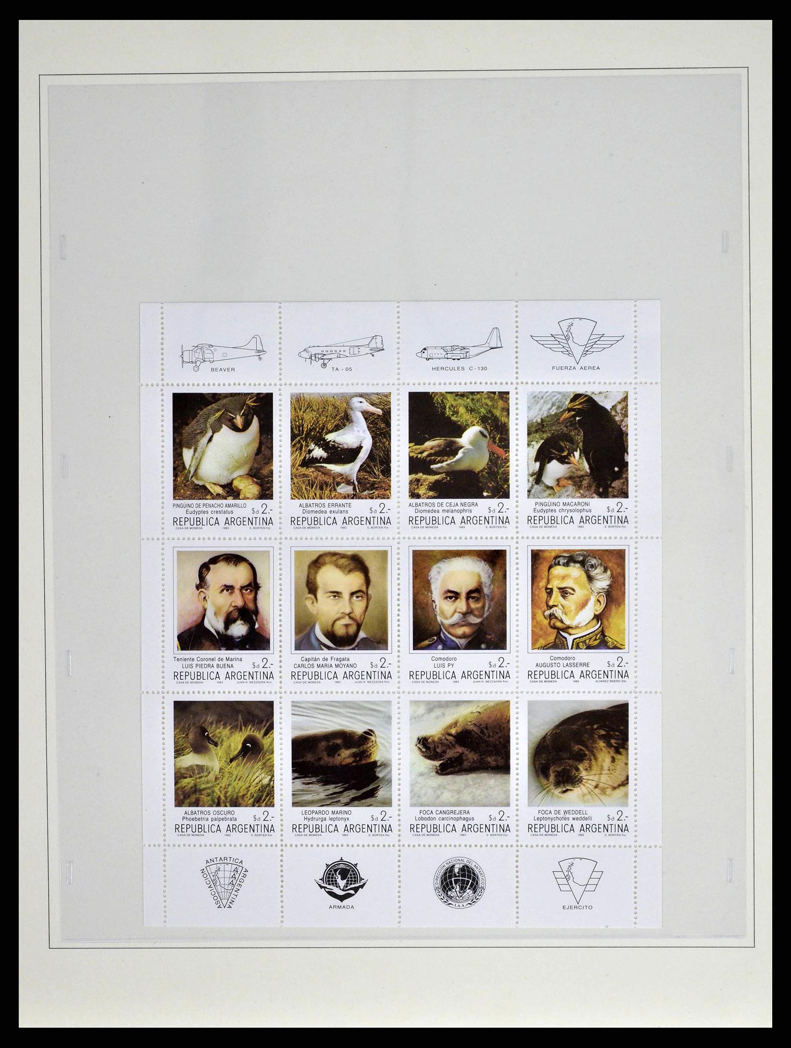 38854 0031 - Postzegelverzameling 38854 Frans Antarctica 1981-1995.