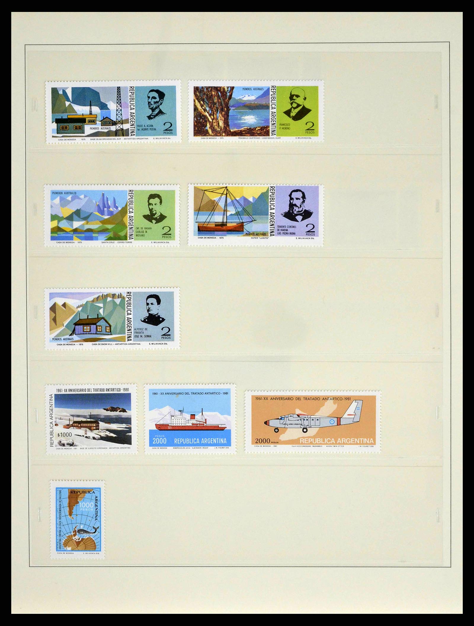 38854 0034 - Postzegelverzameling 38854 Frans Antarctica 1981-1995.