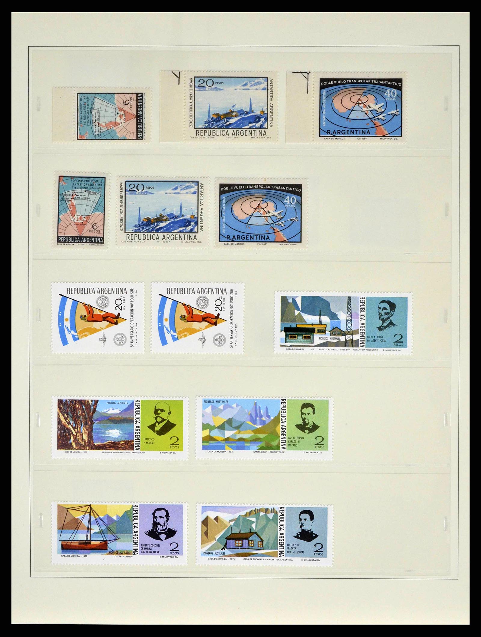 38854 0036 - Postzegelverzameling 38854 Frans Antarctica 1981-1995.