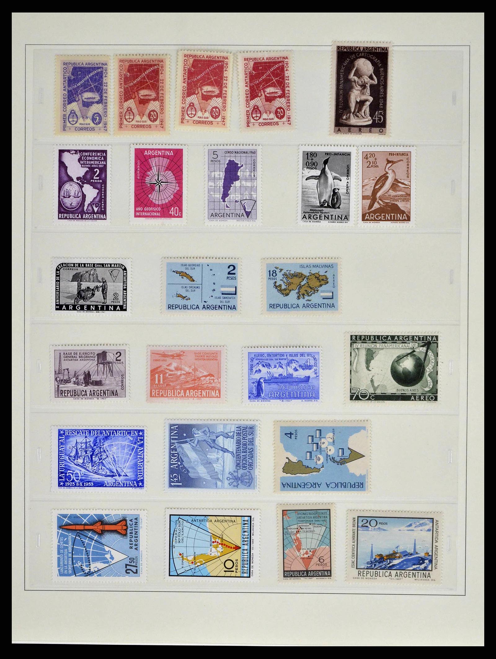 38854 0038 - Postzegelverzameling 38854 Frans Antarctica 1981-1995.