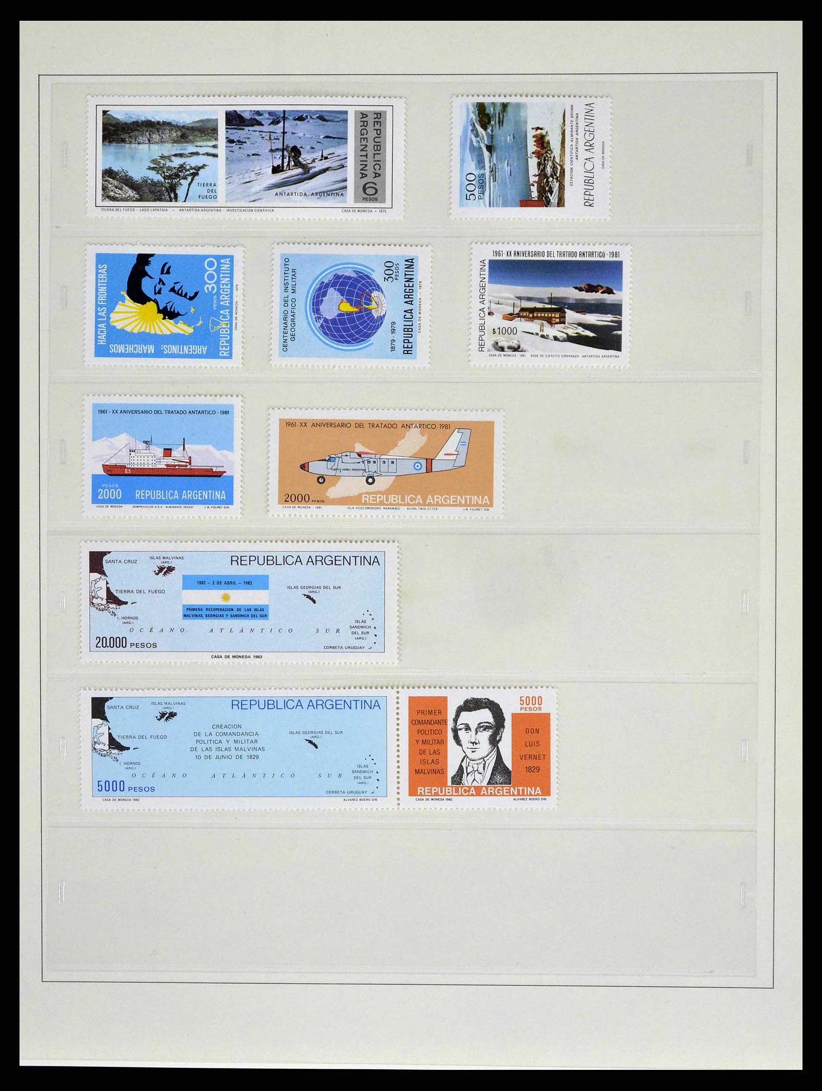 38854 0040 - Postzegelverzameling 38854 Frans Antarctica 1981-1995.