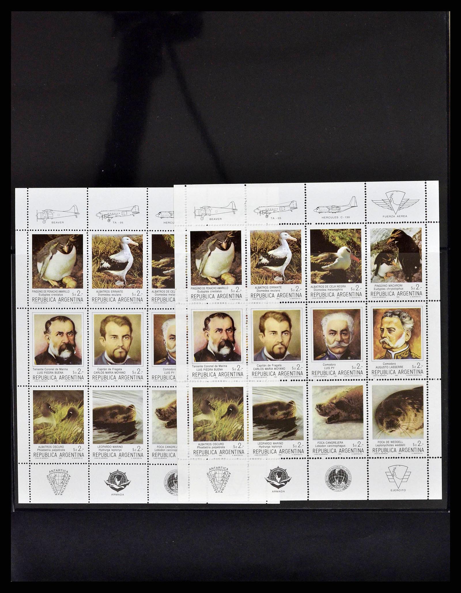 38854 0046 - Postzegelverzameling 38854 Frans Antarctica 1981-1995.