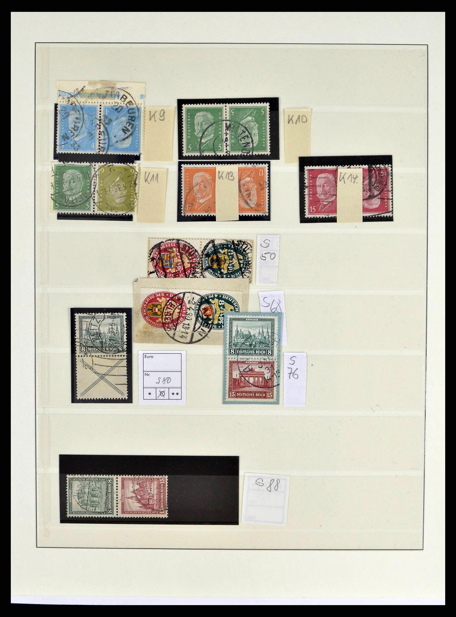 38857 0006 - Postzegelverzameling 38857 Duitse Rijk combinaties 1913-1941.