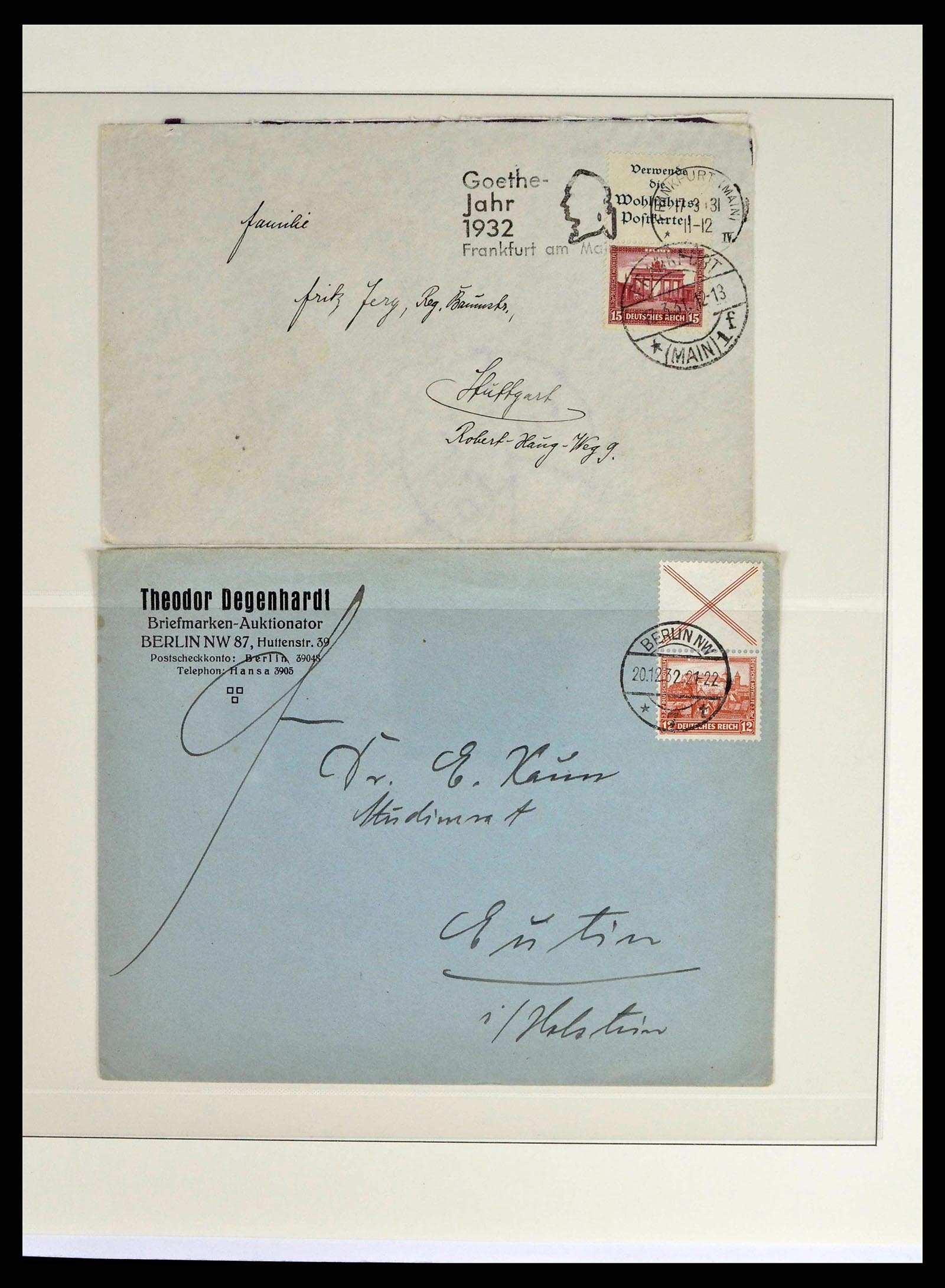 38857 0007 - Postzegelverzameling 38857 Duitse Rijk combinaties 1913-1941.