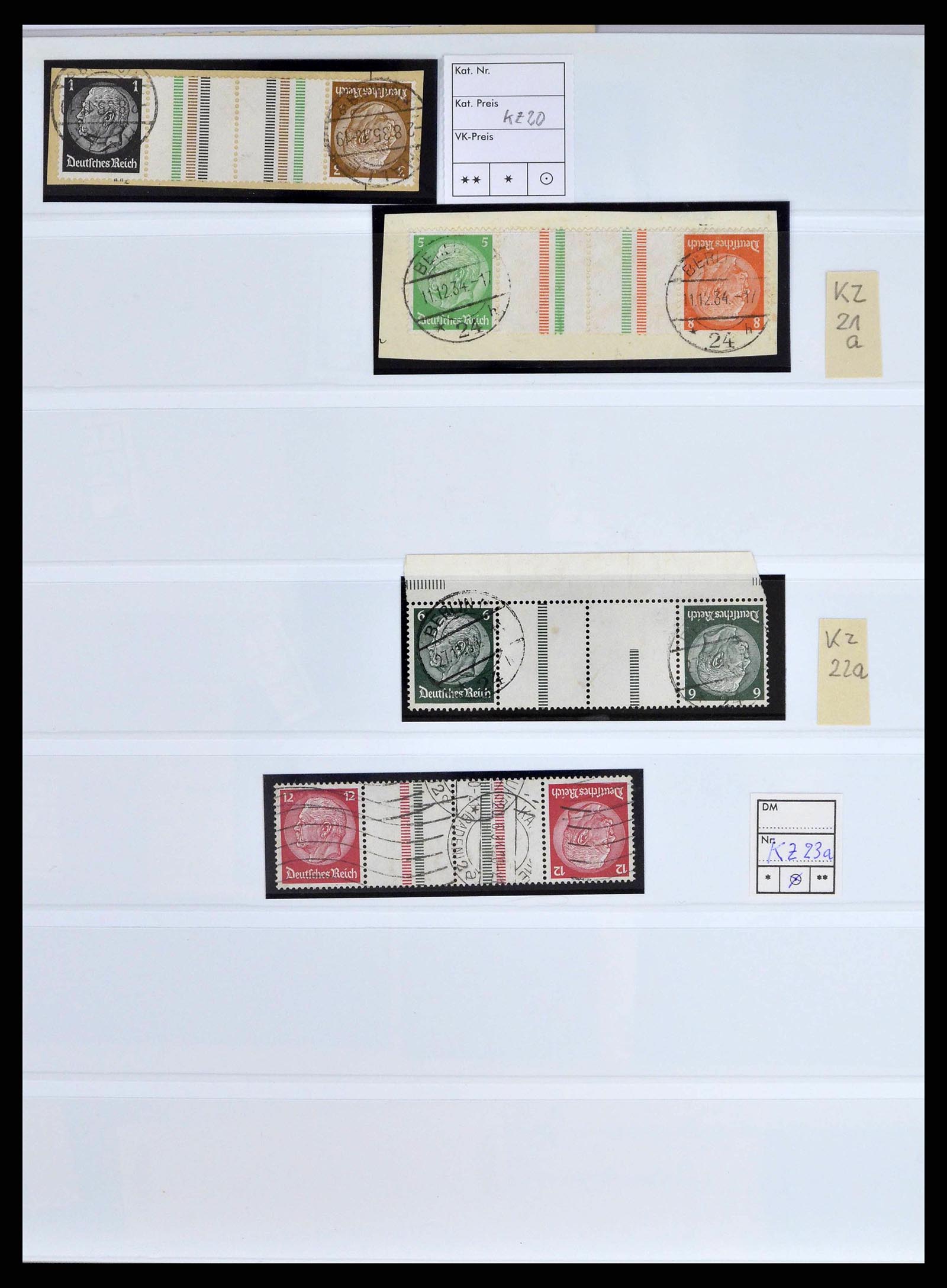 38857 0013 - Stamp collection 38857 German Reich combinations 1913-1941.