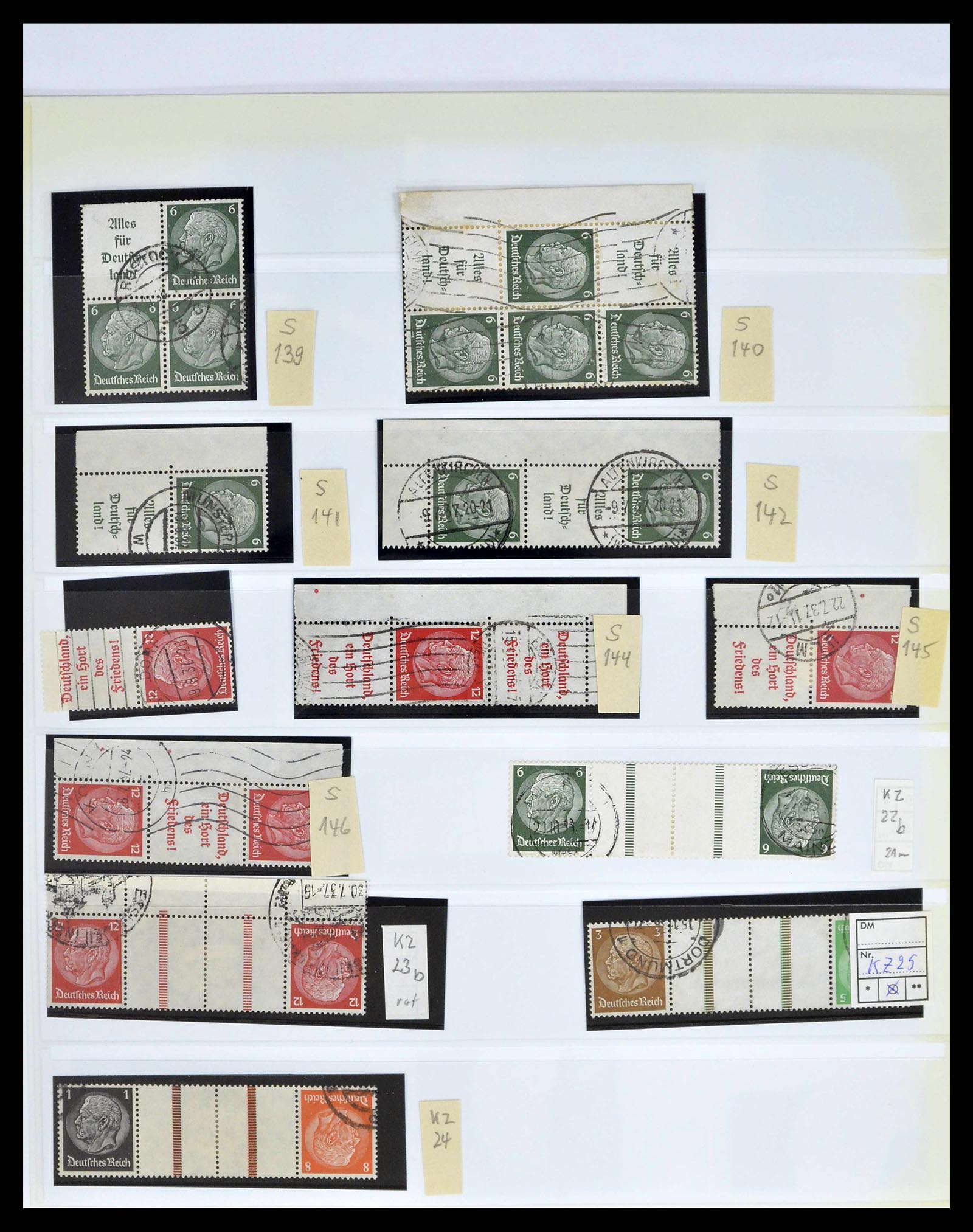 38857 0017 - Postzegelverzameling 38857 Duitse Rijk combinaties 1913-1941.