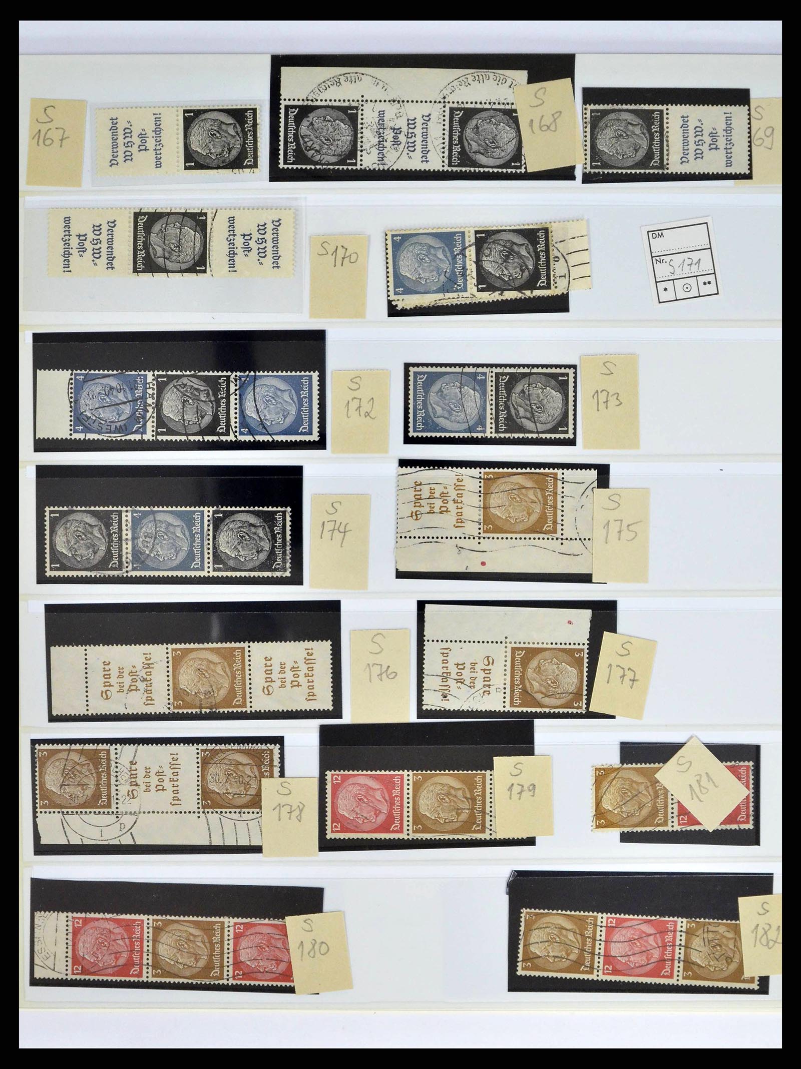 38857 0021 - Postzegelverzameling 38857 Duitse Rijk combinaties 1913-1941.