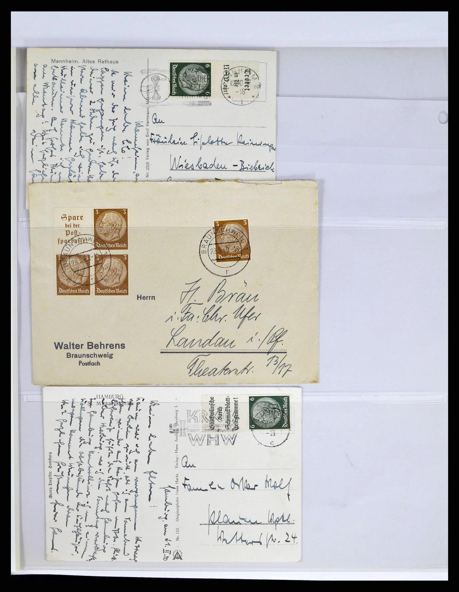 38857 0023 - Postzegelverzameling 38857 Duitse Rijk combinaties 1913-1941.