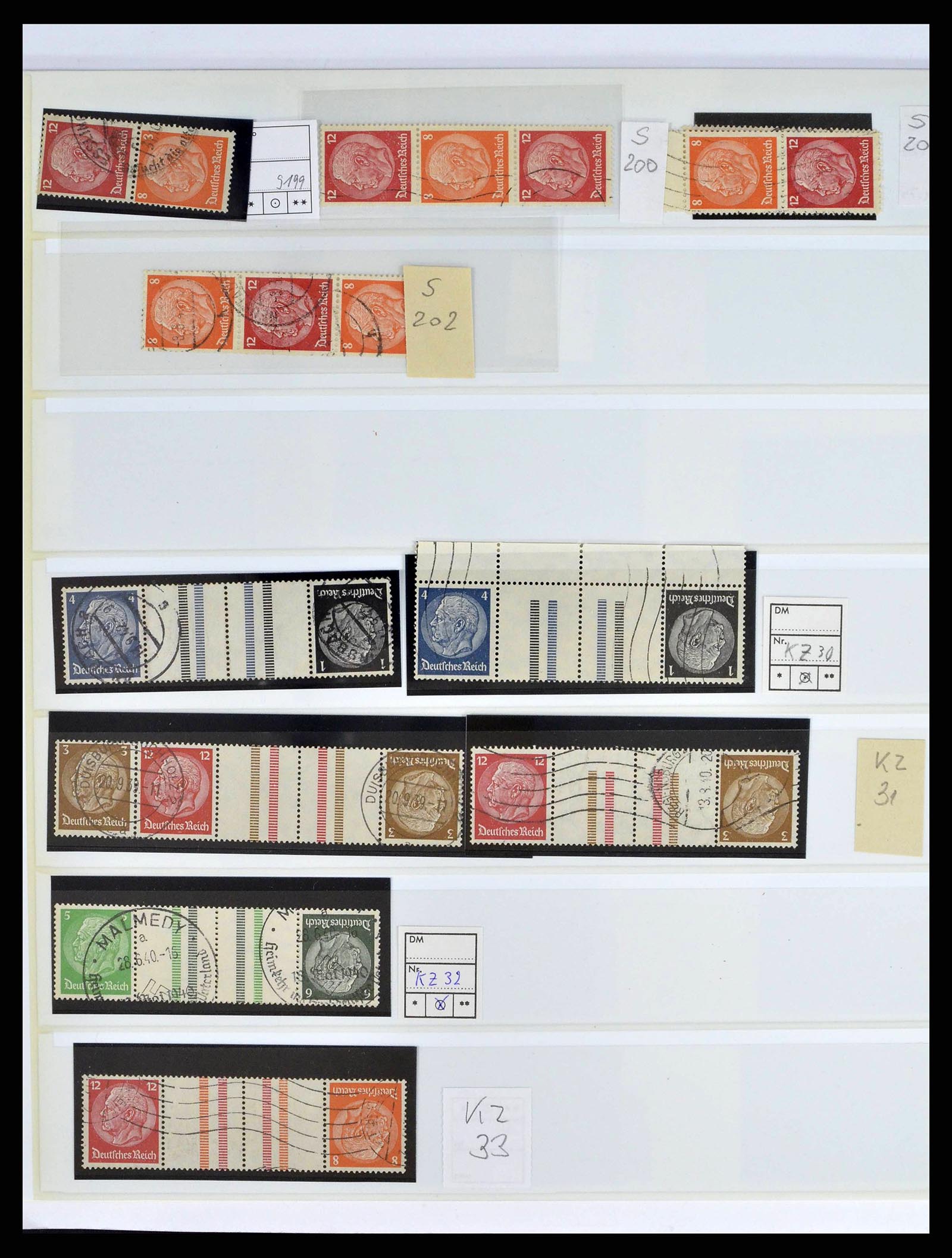 38857 0025 - Stamp collection 38857 German Reich combinations 1913-1941.