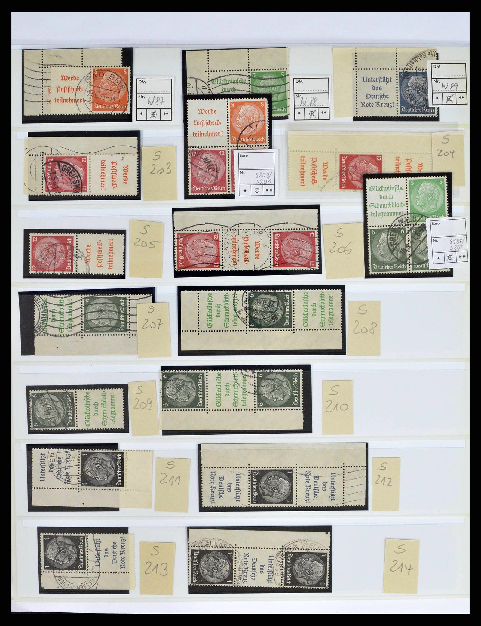 38857 0026 - Postzegelverzameling 38857 Duitse Rijk combinaties 1913-1941.