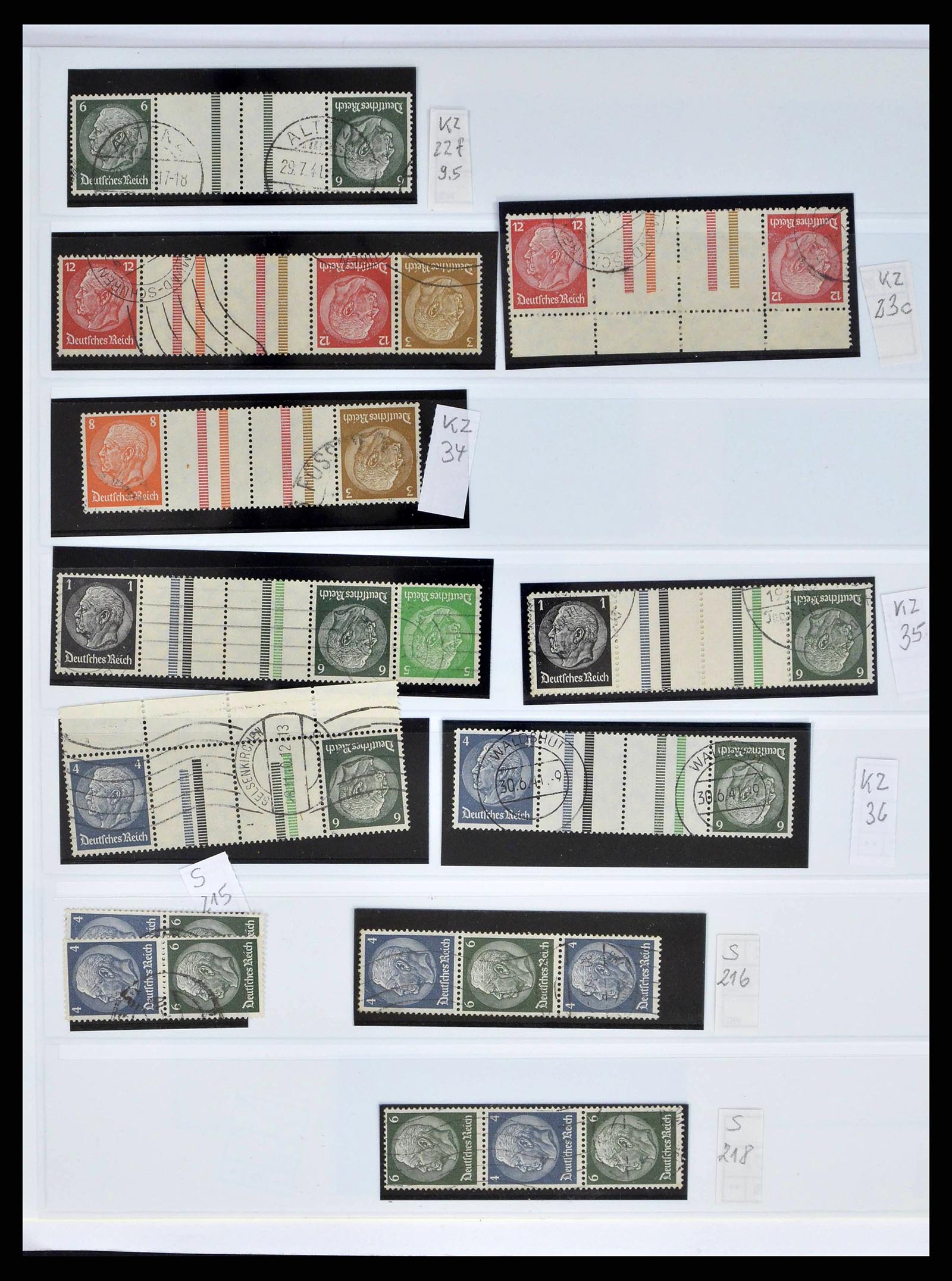 38857 0027 - Postzegelverzameling 38857 Duitse Rijk combinaties 1913-1941.