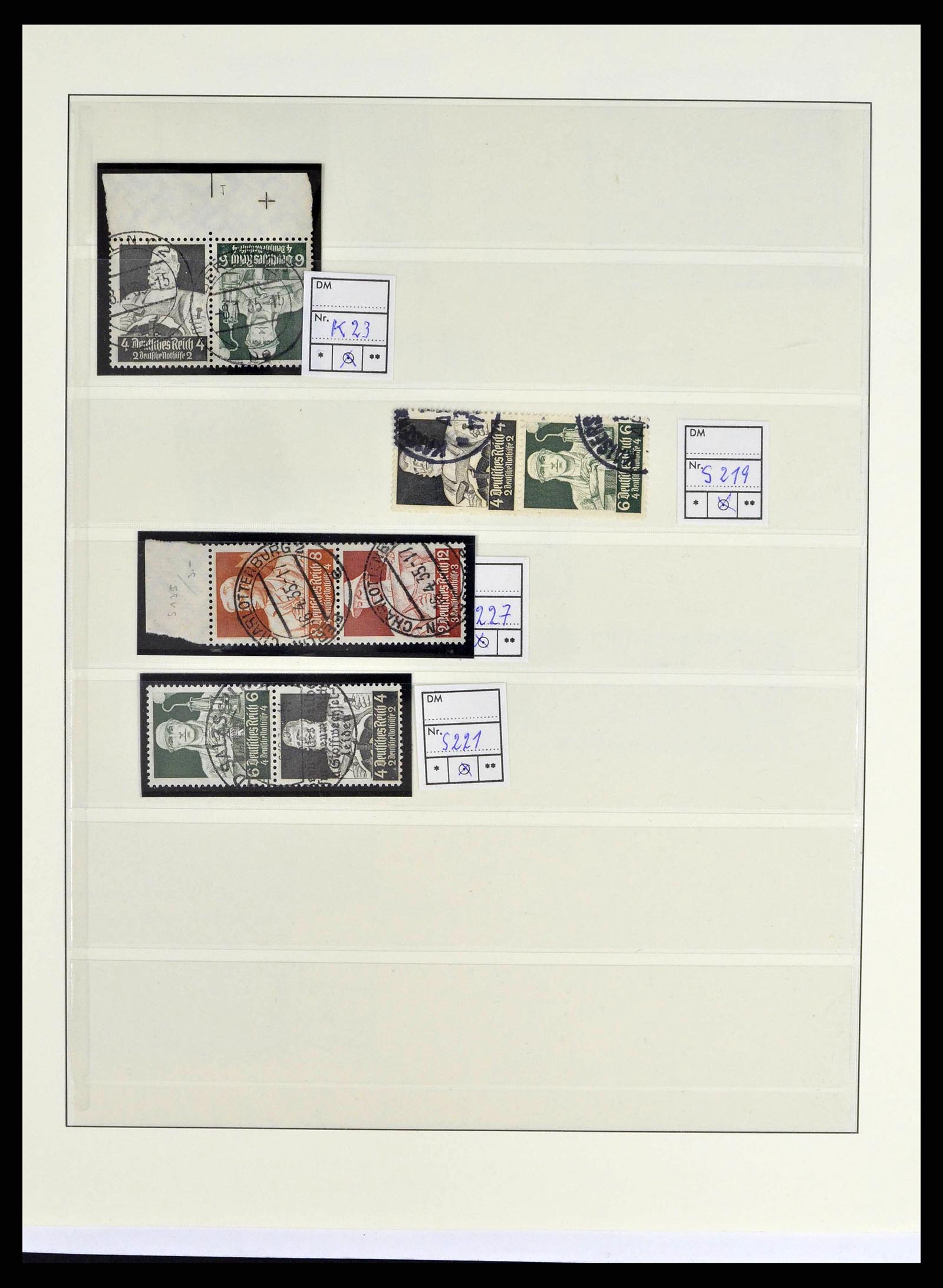 38857 0029 - Postzegelverzameling 38857 Duitse Rijk combinaties 1913-1941.