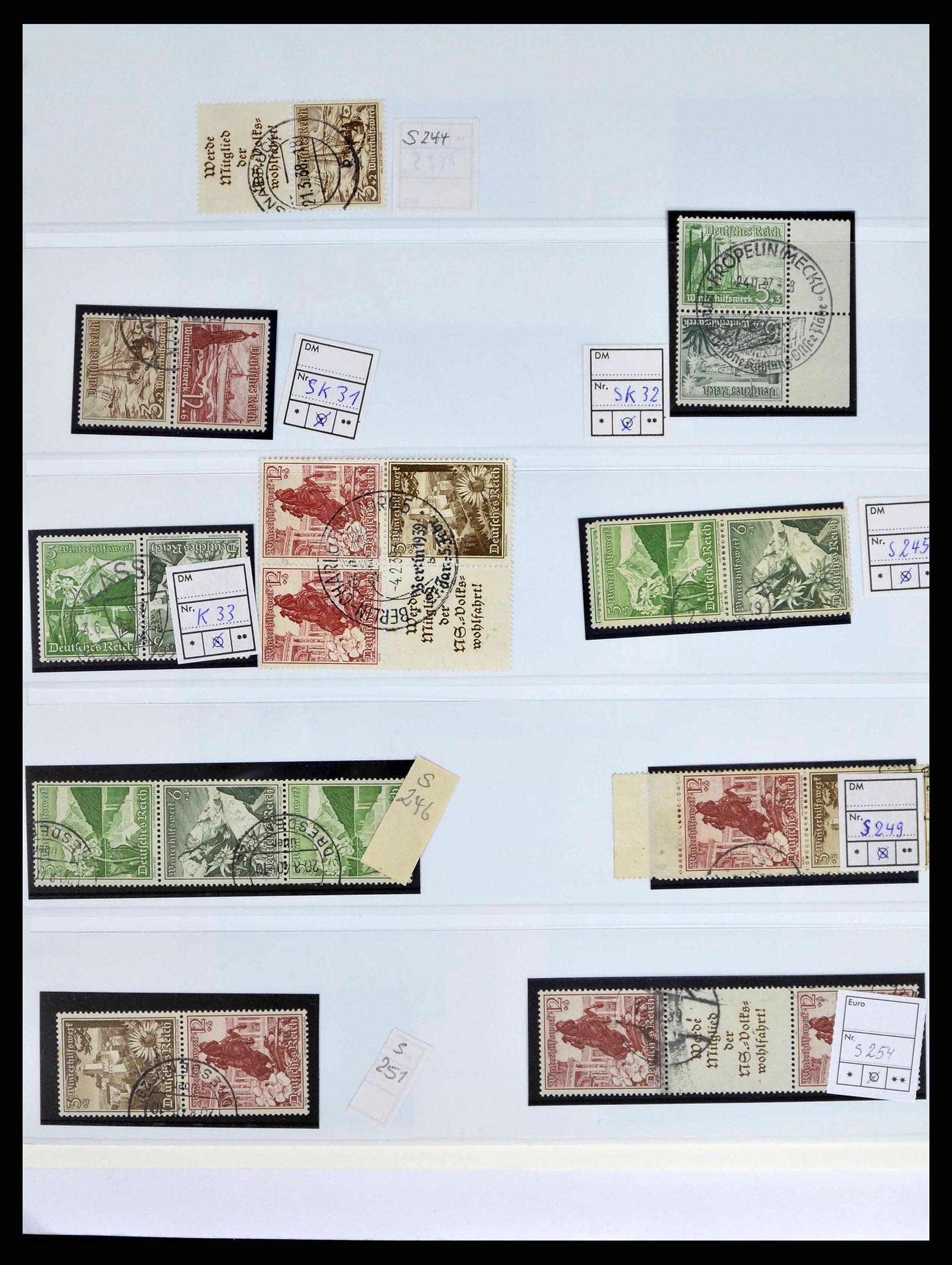 38857 0037 - Stamp collection 38857 German Reich combinations 1913-1941.