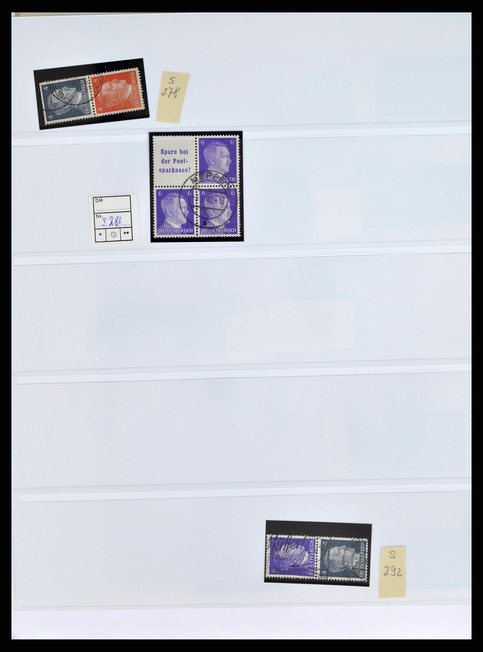 38857 0042 - Stamp collection 38857 German Reich combinations 1913-1941.