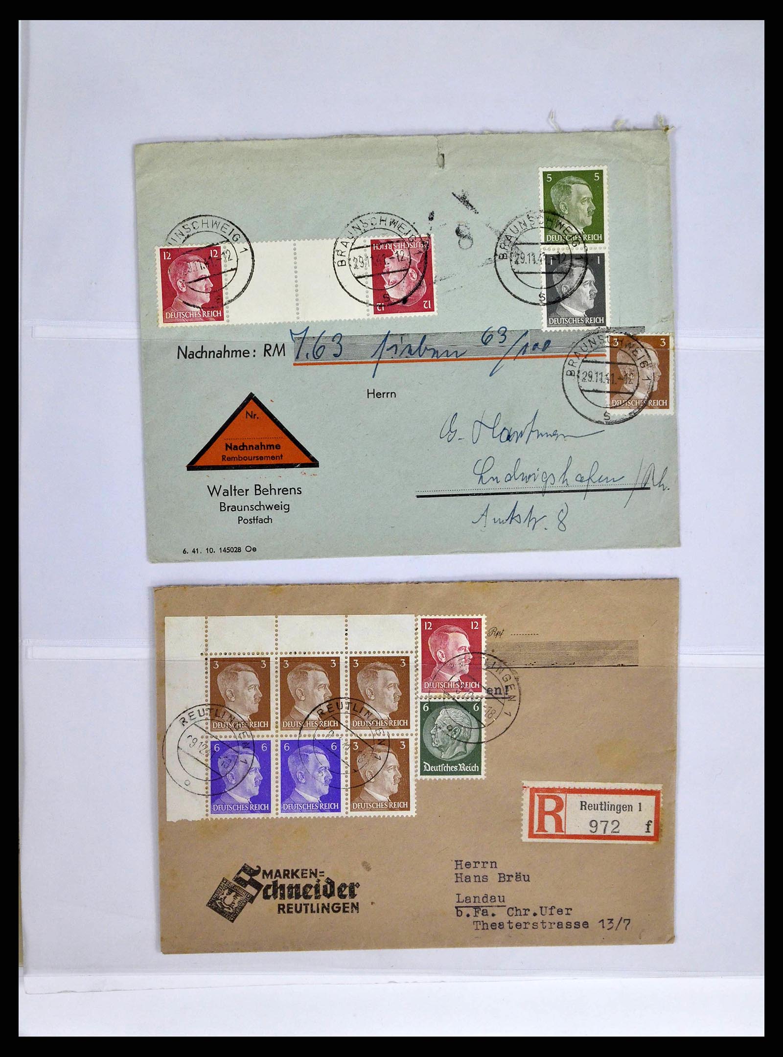38857 0043 - Stamp collection 38857 German Reich combinations 1913-1941.