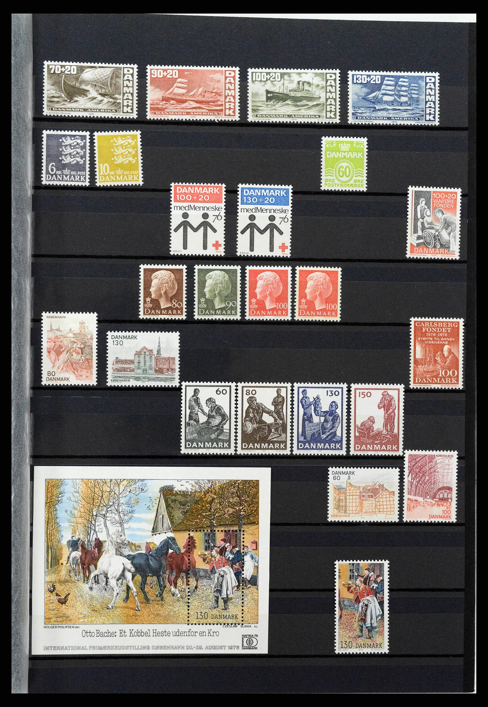 38858 0001 - Postzegelverzameling 38858 Denemarken 1976-2014.