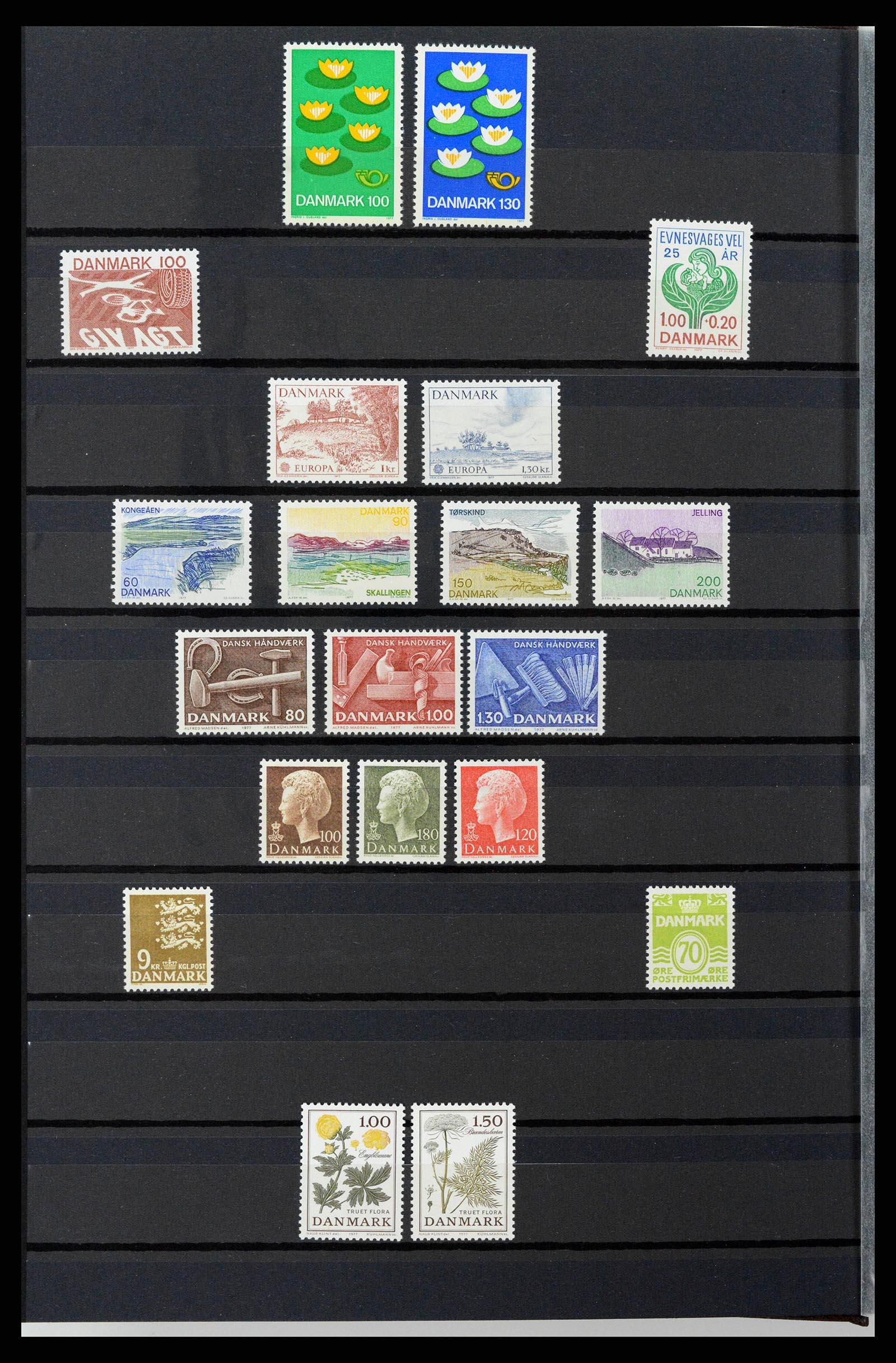 38858 0002 - Postzegelverzameling 38858 Denemarken 1976-2014.