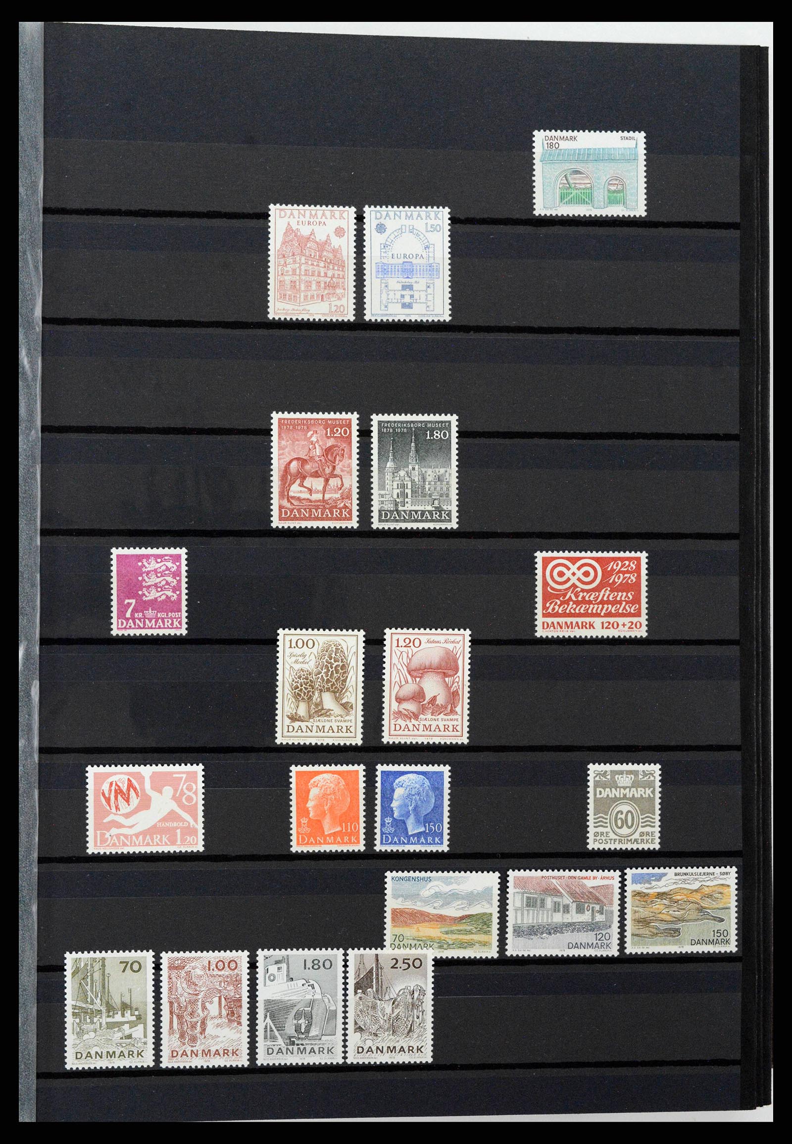 38858 0003 - Postzegelverzameling 38858 Denemarken 1976-2014.