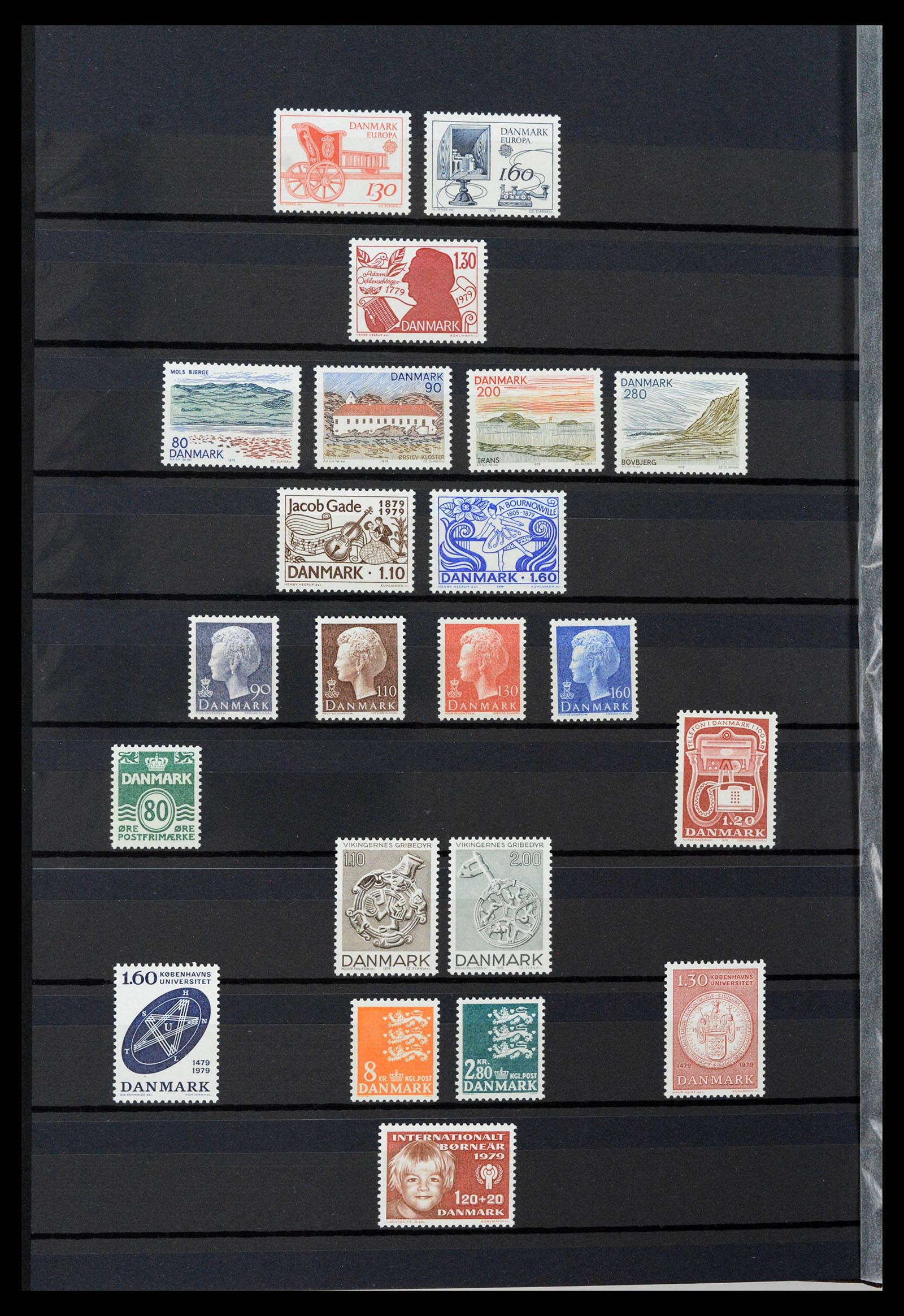 38858 0004 - Postzegelverzameling 38858 Denemarken 1976-2014.