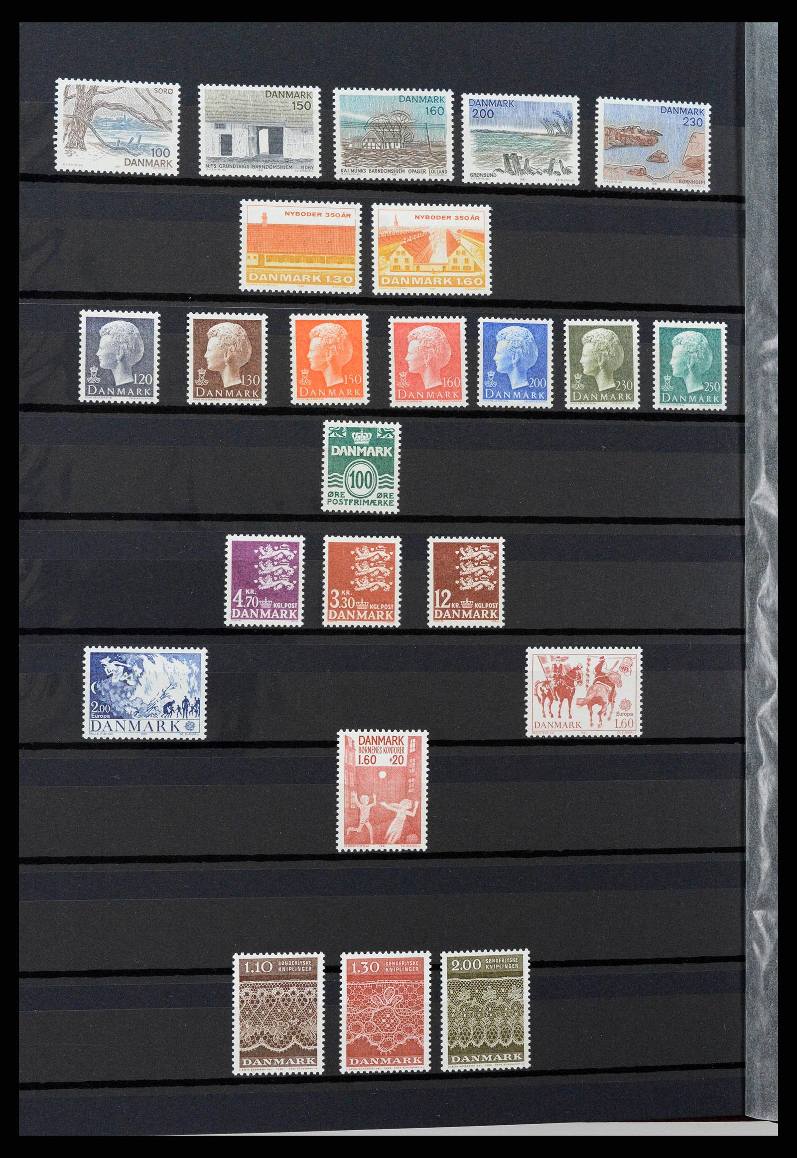 38858 0006 - Postzegelverzameling 38858 Denemarken 1976-2014.