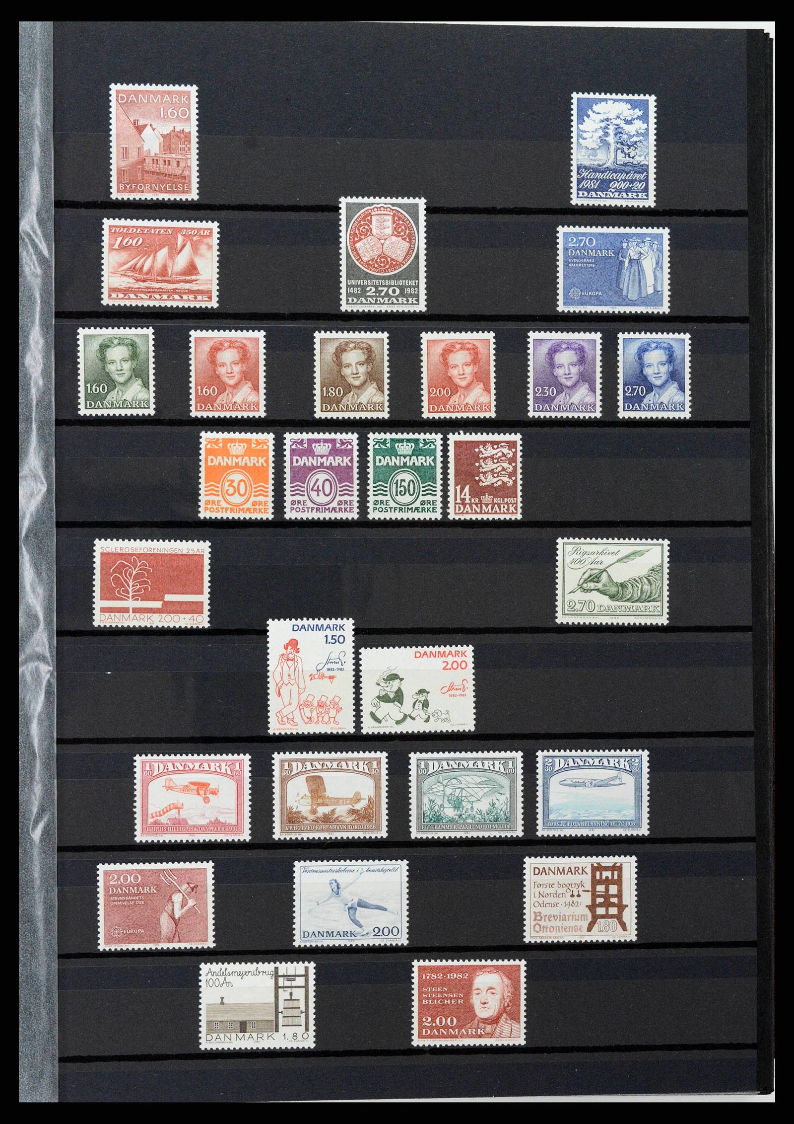 38858 0007 - Postzegelverzameling 38858 Denemarken 1976-2014.