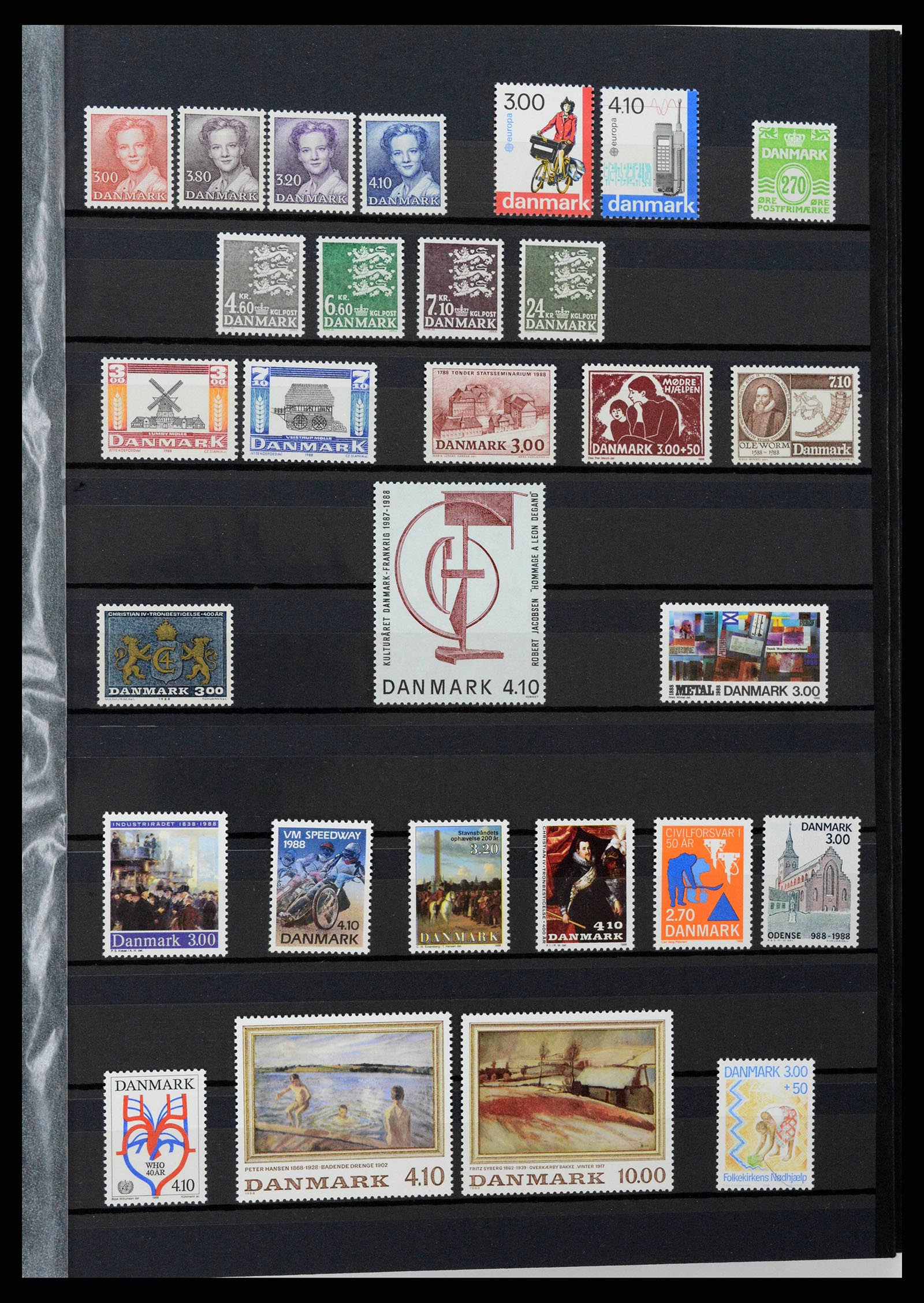 38858 0013 - Postzegelverzameling 38858 Denemarken 1976-2014.