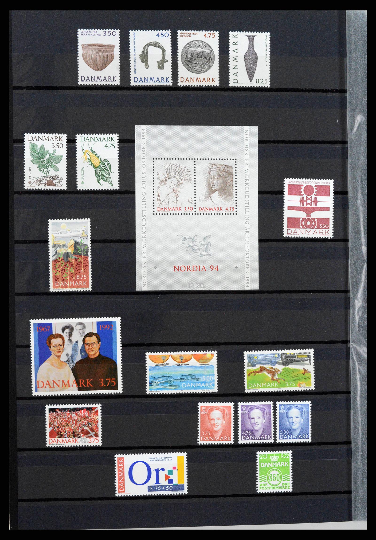38858 0018 - Postzegelverzameling 38858 Denemarken 1976-2014.