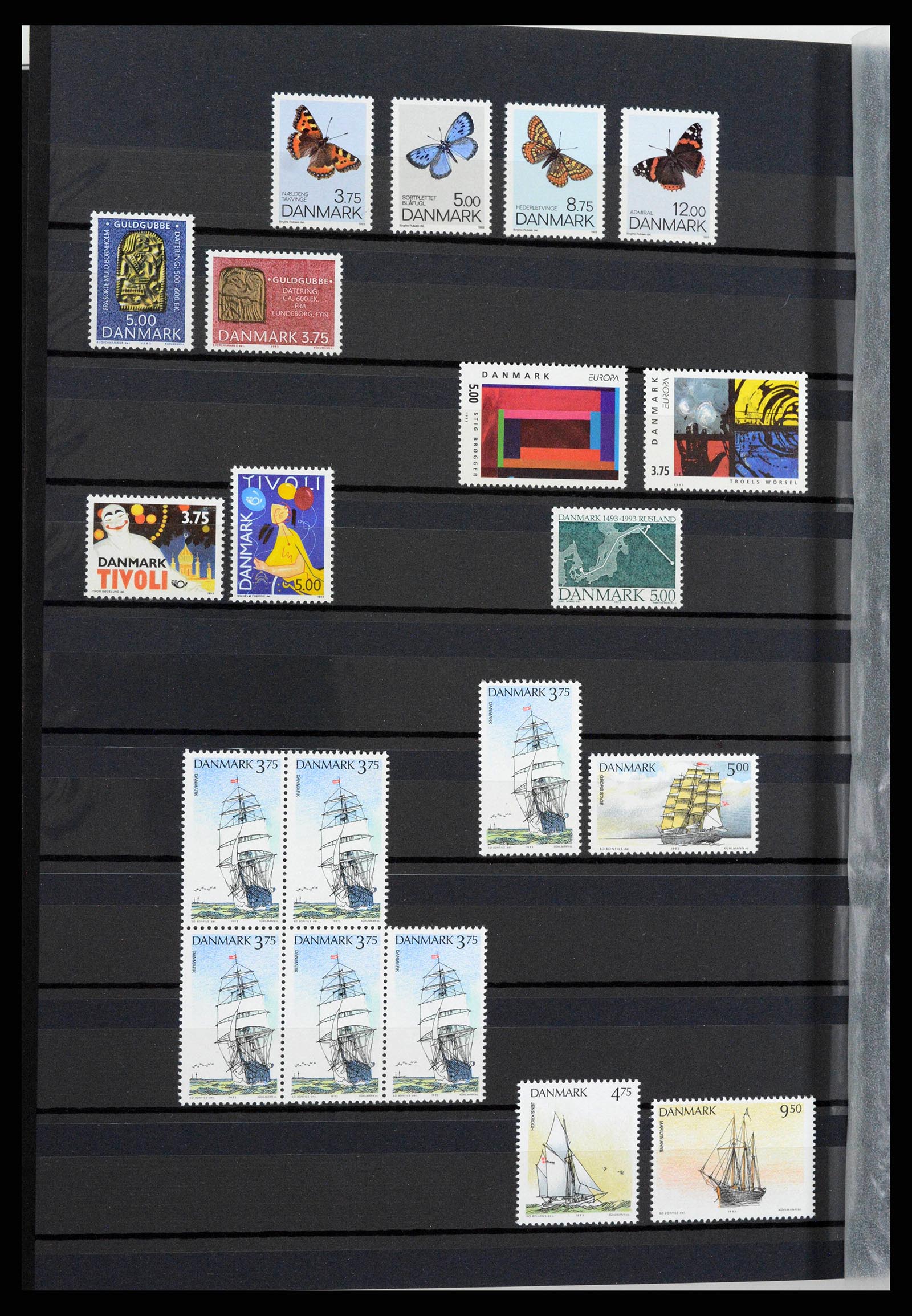 38858 0020 - Postzegelverzameling 38858 Denemarken 1976-2014.