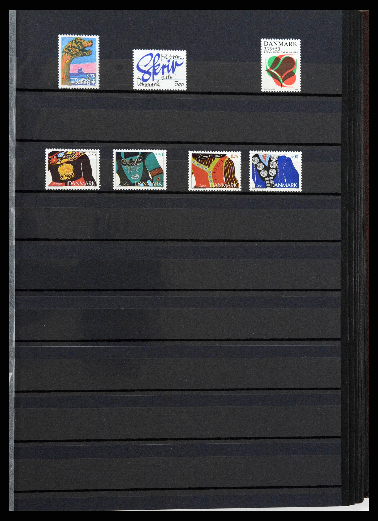 38858 0021 - Postzegelverzameling 38858 Denemarken 1976-2014.