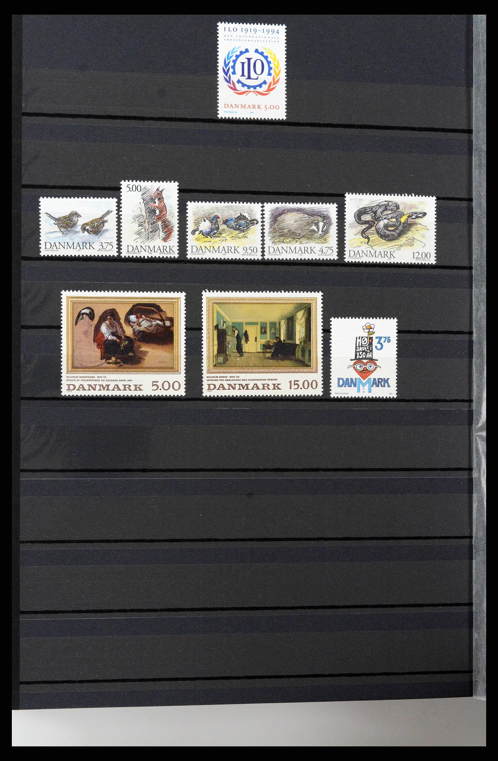 38858 0024 - Postzegelverzameling 38858 Denemarken 1976-2014.