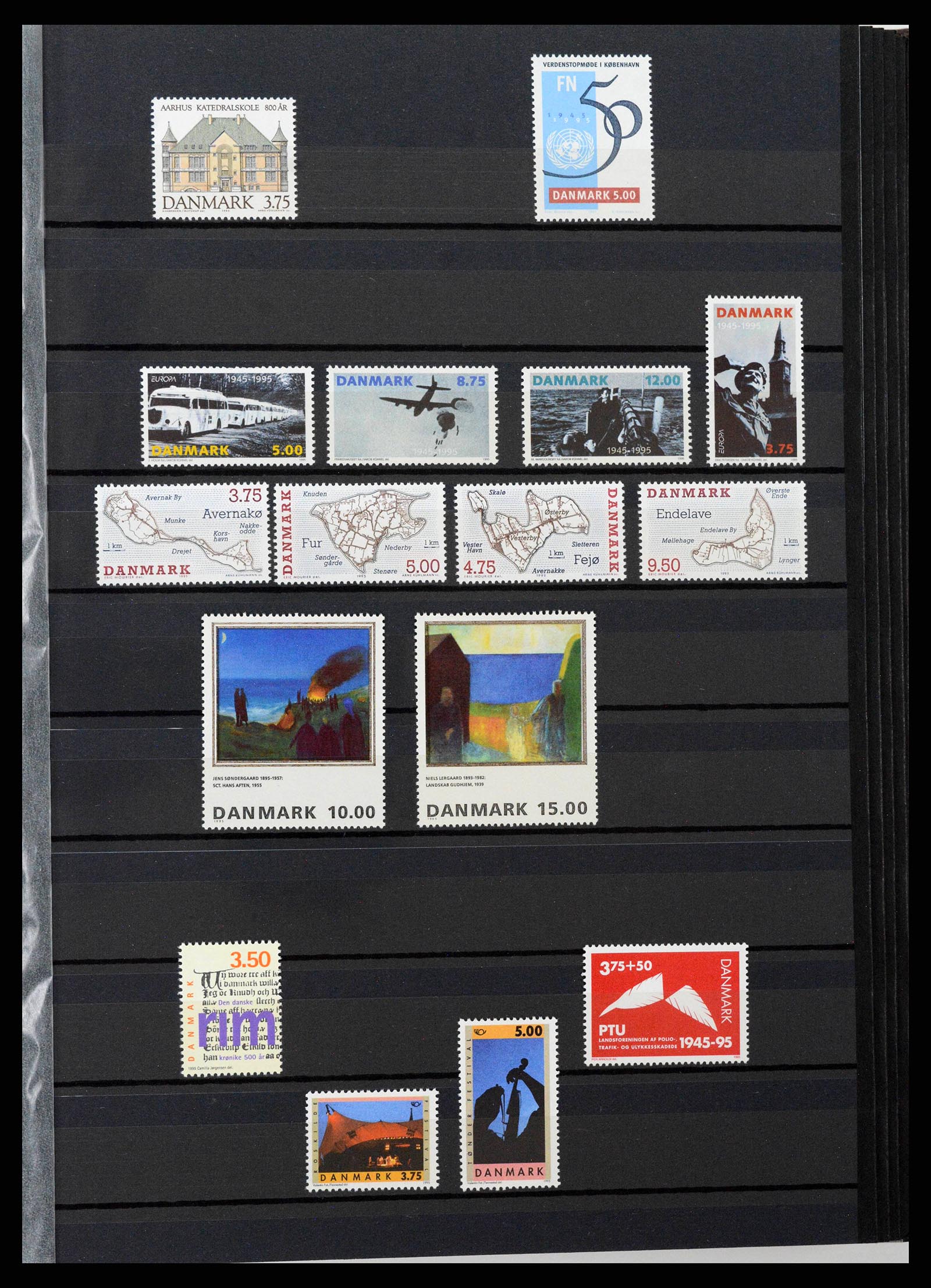 38858 0025 - Postzegelverzameling 38858 Denemarken 1976-2014.