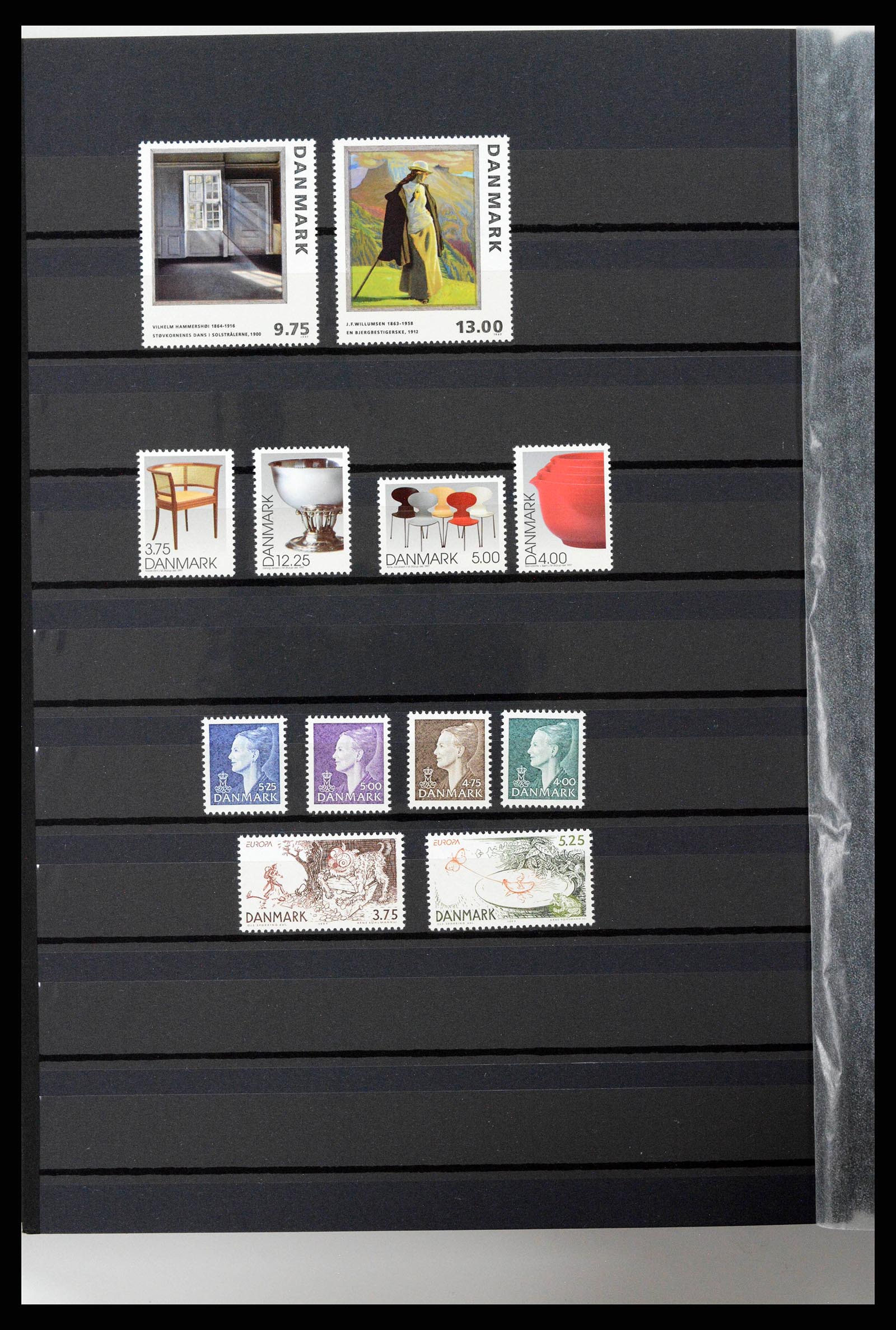 38858 0030 - Postzegelverzameling 38858 Denemarken 1976-2014.