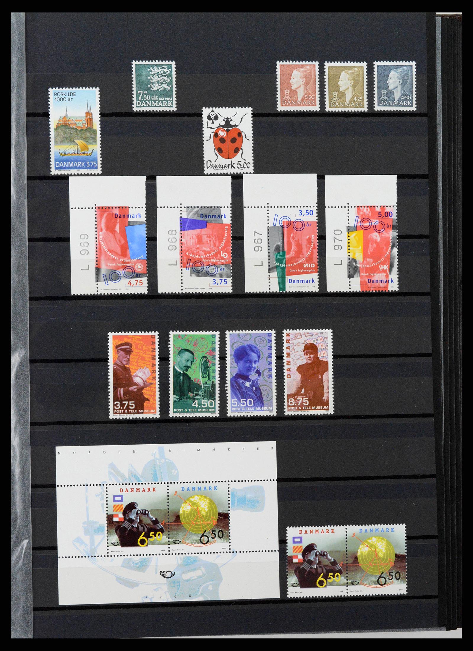 38858 0031 - Postzegelverzameling 38858 Denemarken 1976-2014.