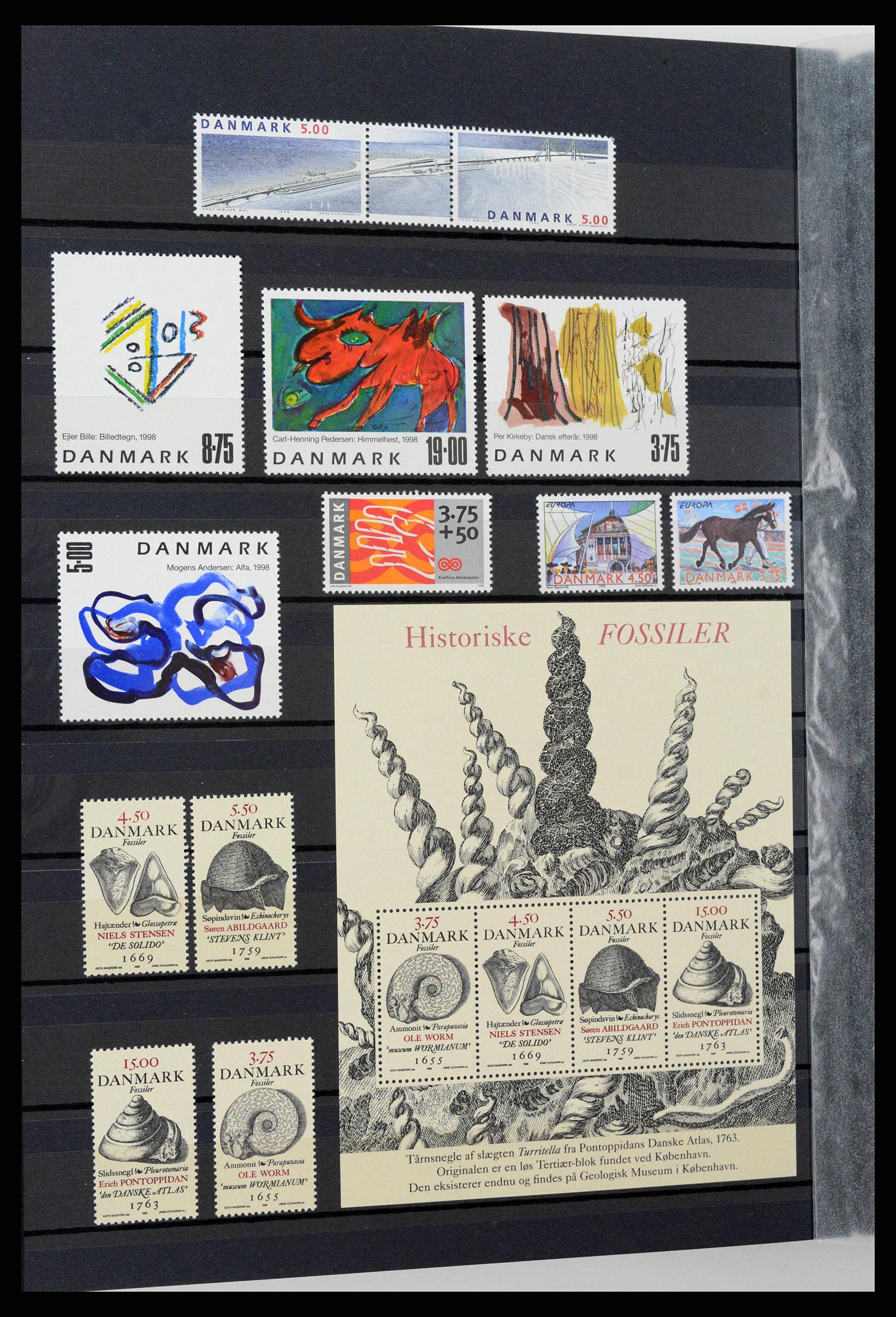 38858 0032 - Postzegelverzameling 38858 Denemarken 1976-2014.
