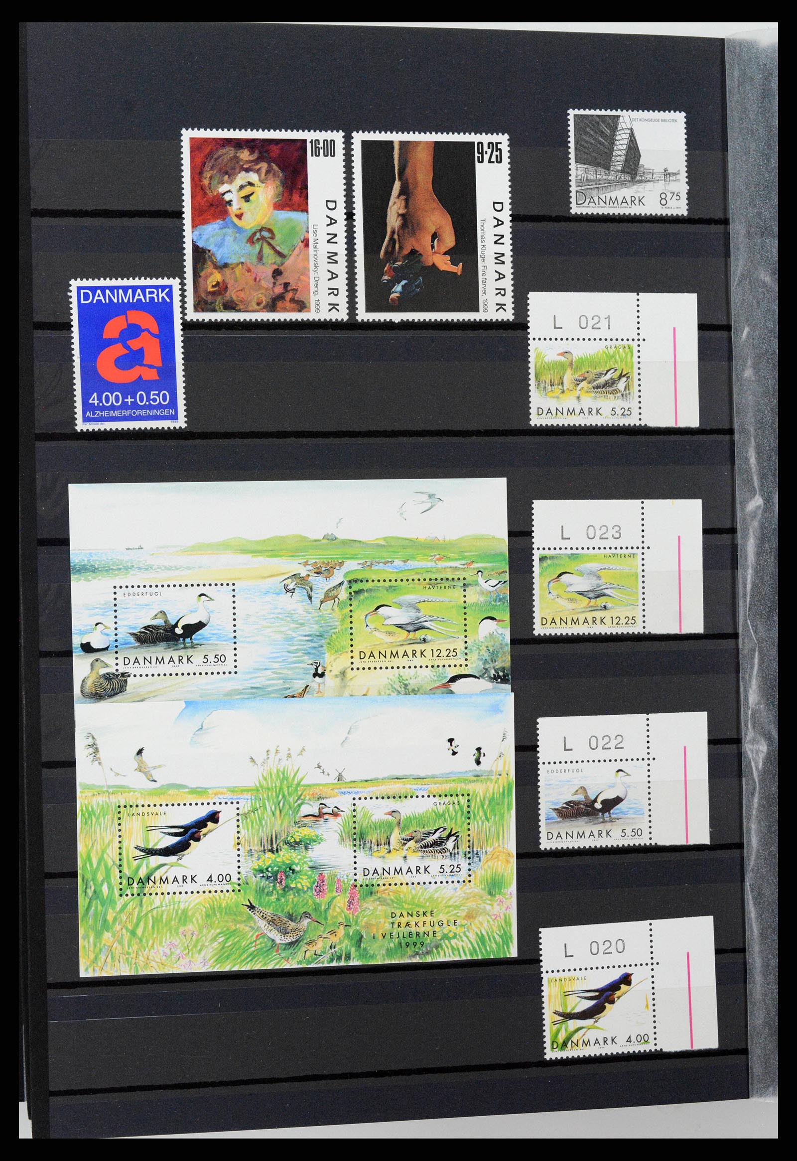 38858 0034 - Postzegelverzameling 38858 Denemarken 1976-2014.
