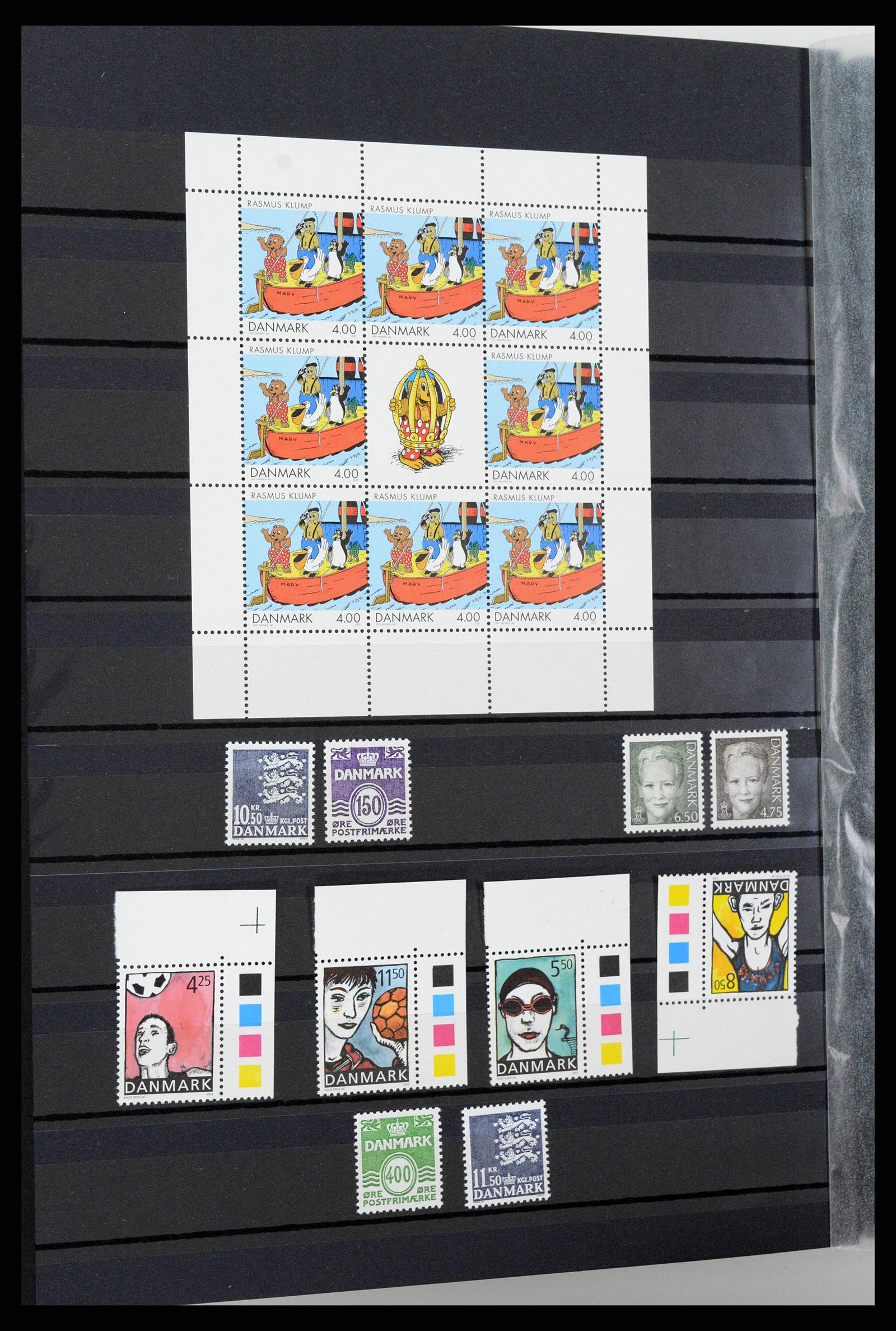 38858 0040 - Postzegelverzameling 38858 Denemarken 1976-2014.