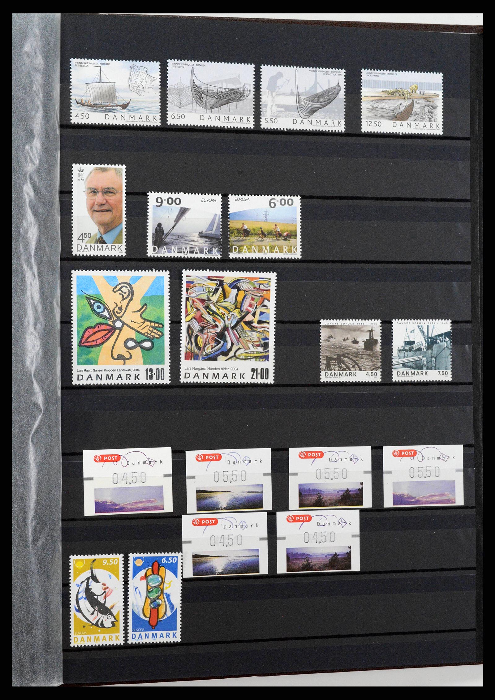 38858 0053 - Postzegelverzameling 38858 Denemarken 1976-2014.