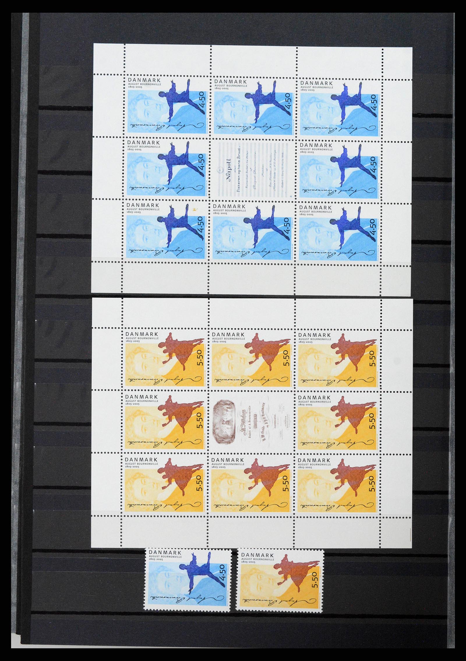 38858 0054 - Postzegelverzameling 38858 Denemarken 1976-2014.
