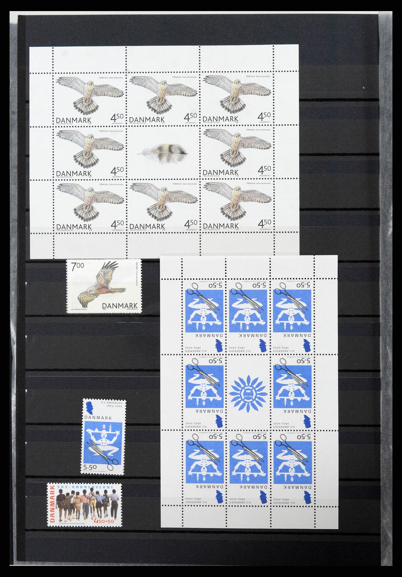 38858 0056 - Postzegelverzameling 38858 Denemarken 1976-2014.