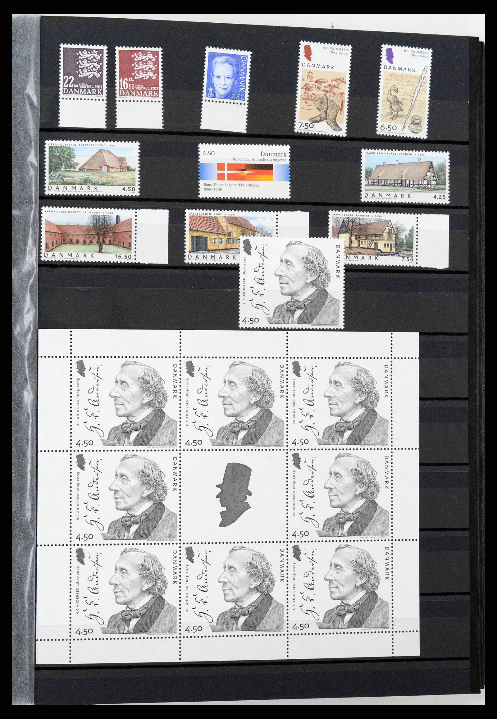 38858 0057 - Postzegelverzameling 38858 Denemarken 1976-2014.