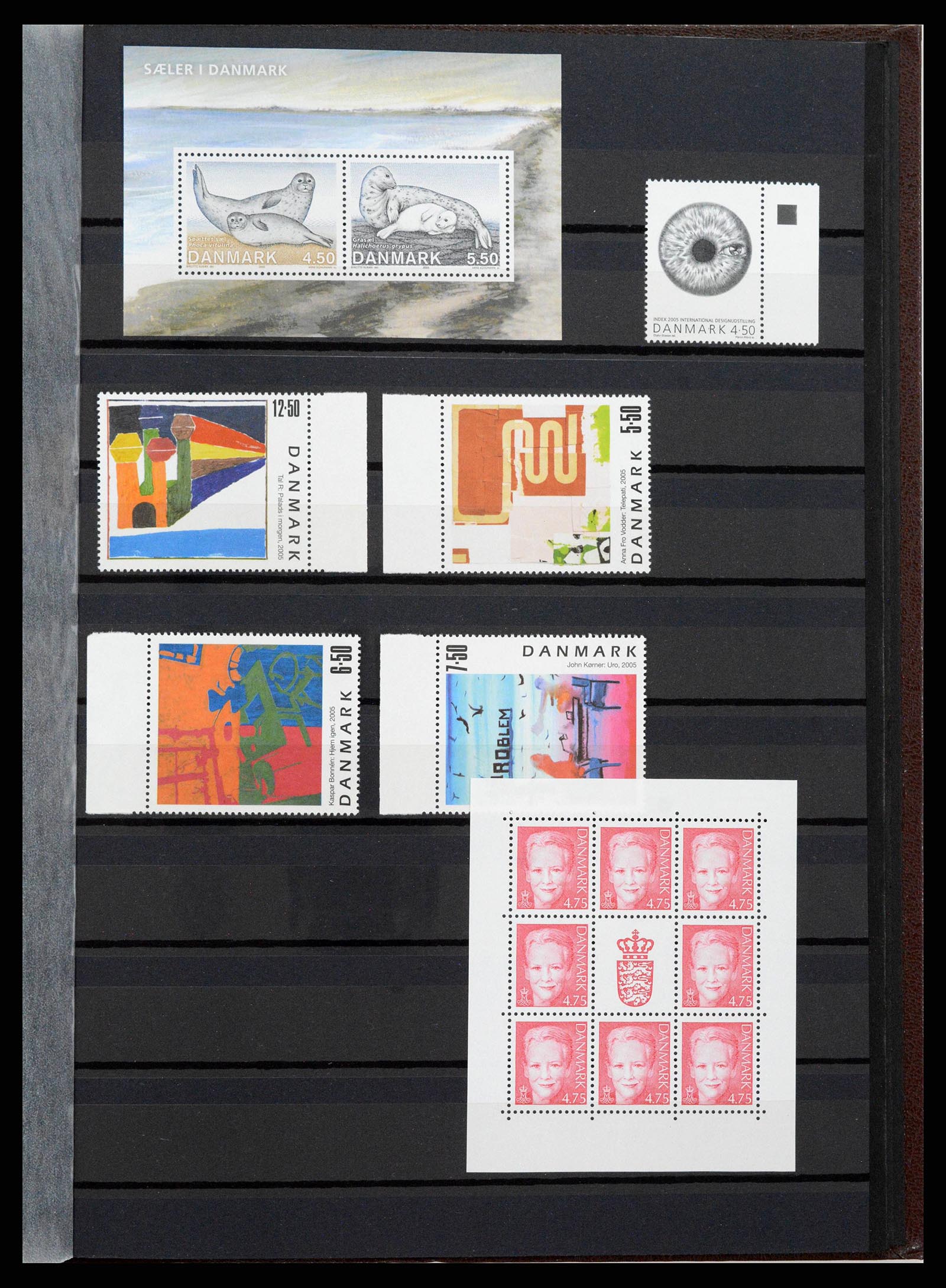 38858 0059 - Postzegelverzameling 38858 Denemarken 1976-2014.
