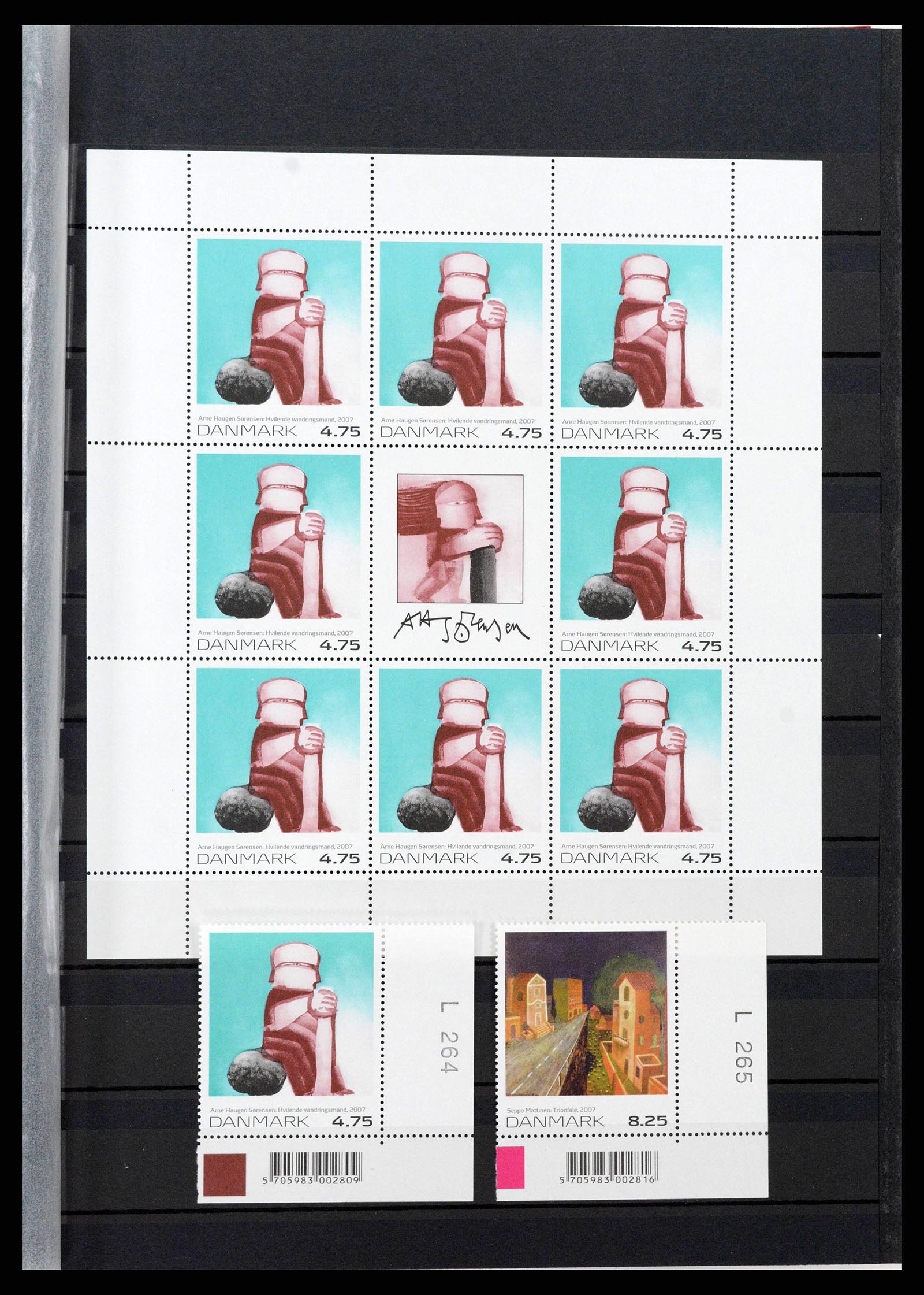 38858 0066 - Postzegelverzameling 38858 Denemarken 1976-2014.