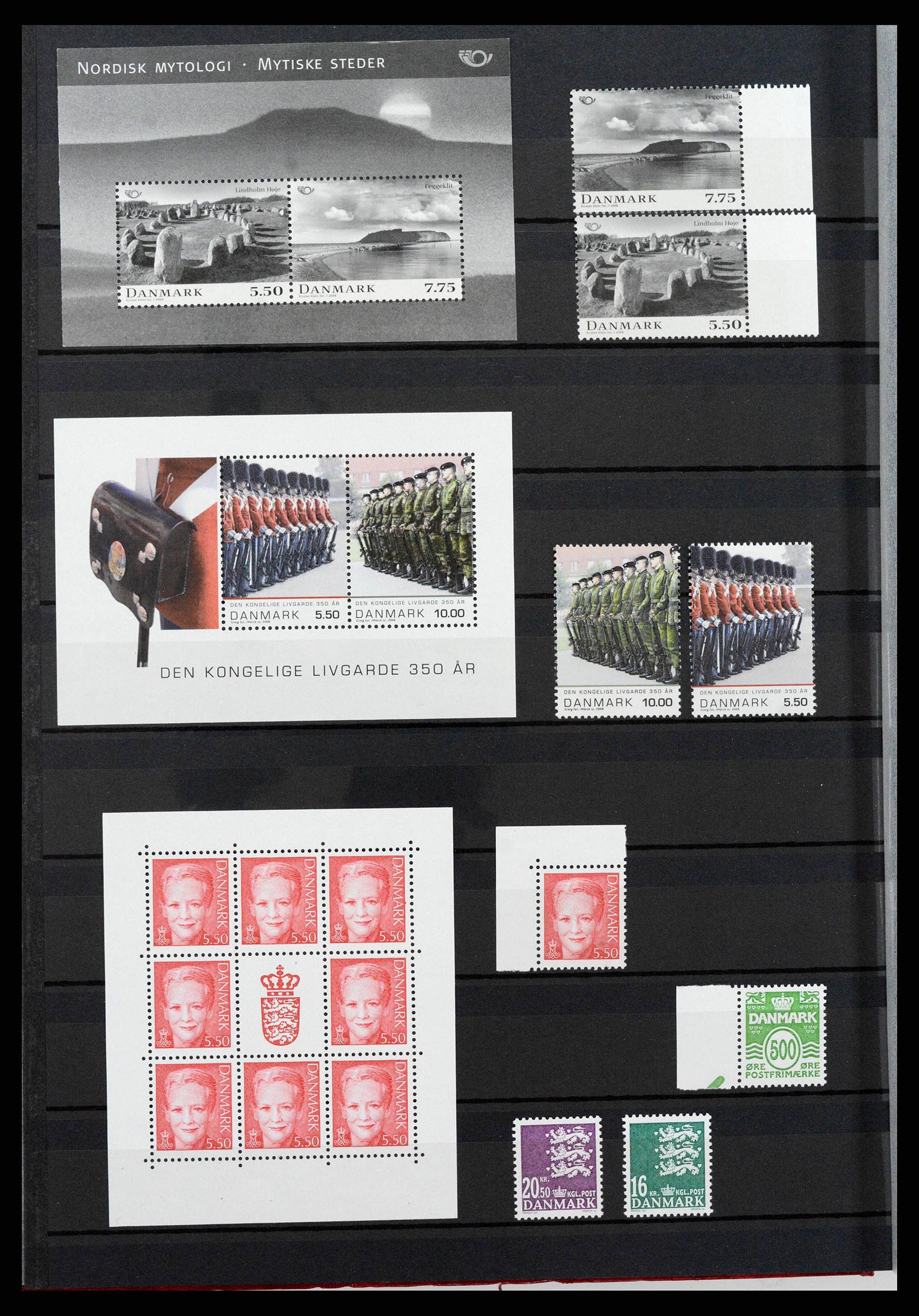 38858 0069 - Postzegelverzameling 38858 Denemarken 1976-2014.