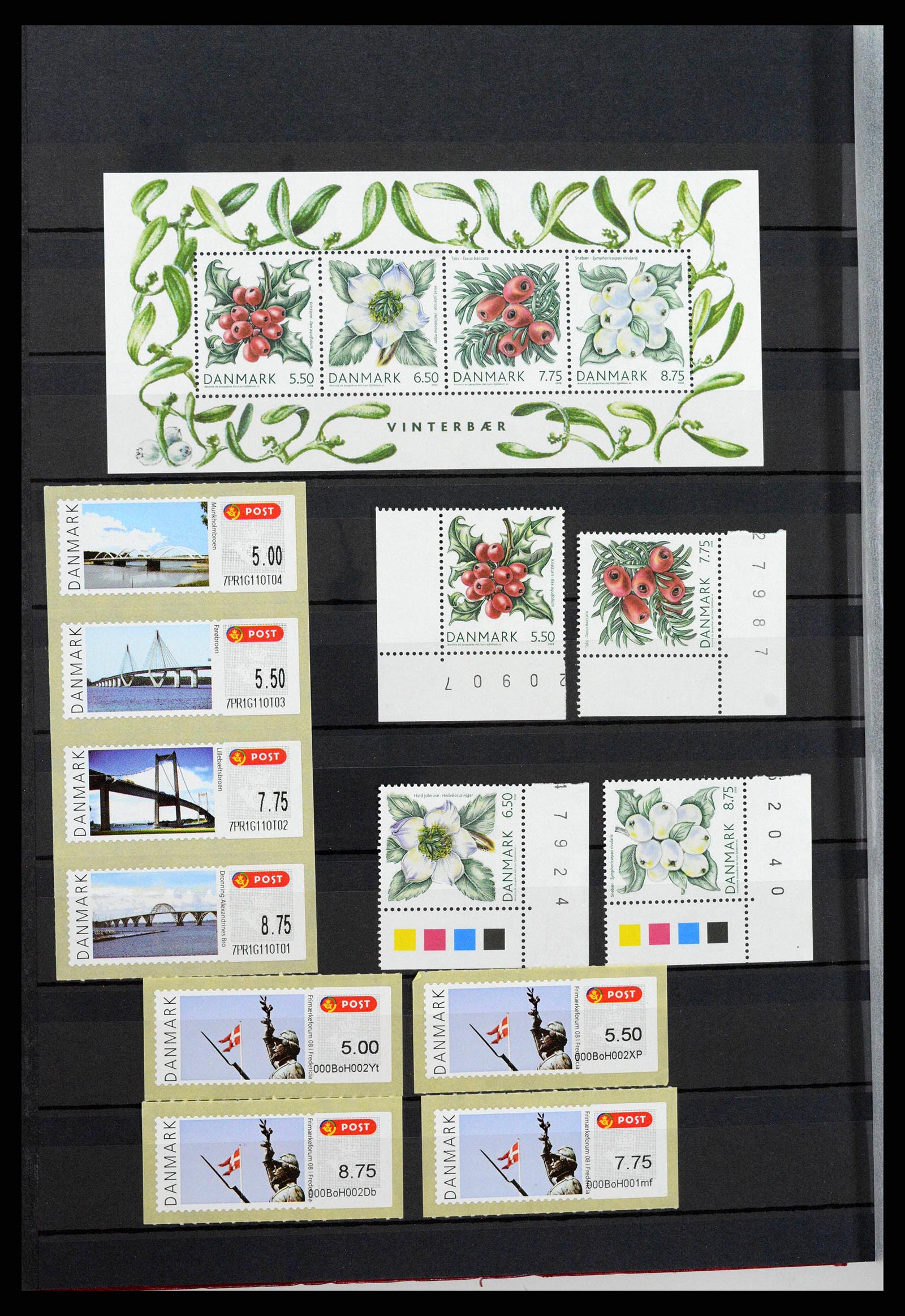 38858 0071 - Postzegelverzameling 38858 Denemarken 1976-2014.