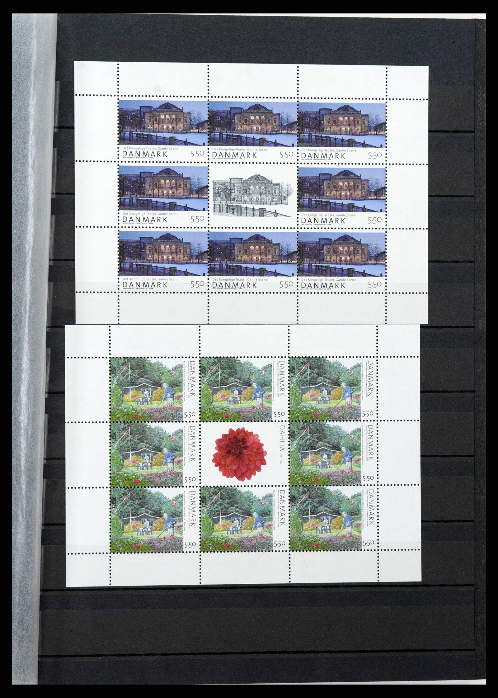 38858 0072 - Postzegelverzameling 38858 Denemarken 1976-2014.