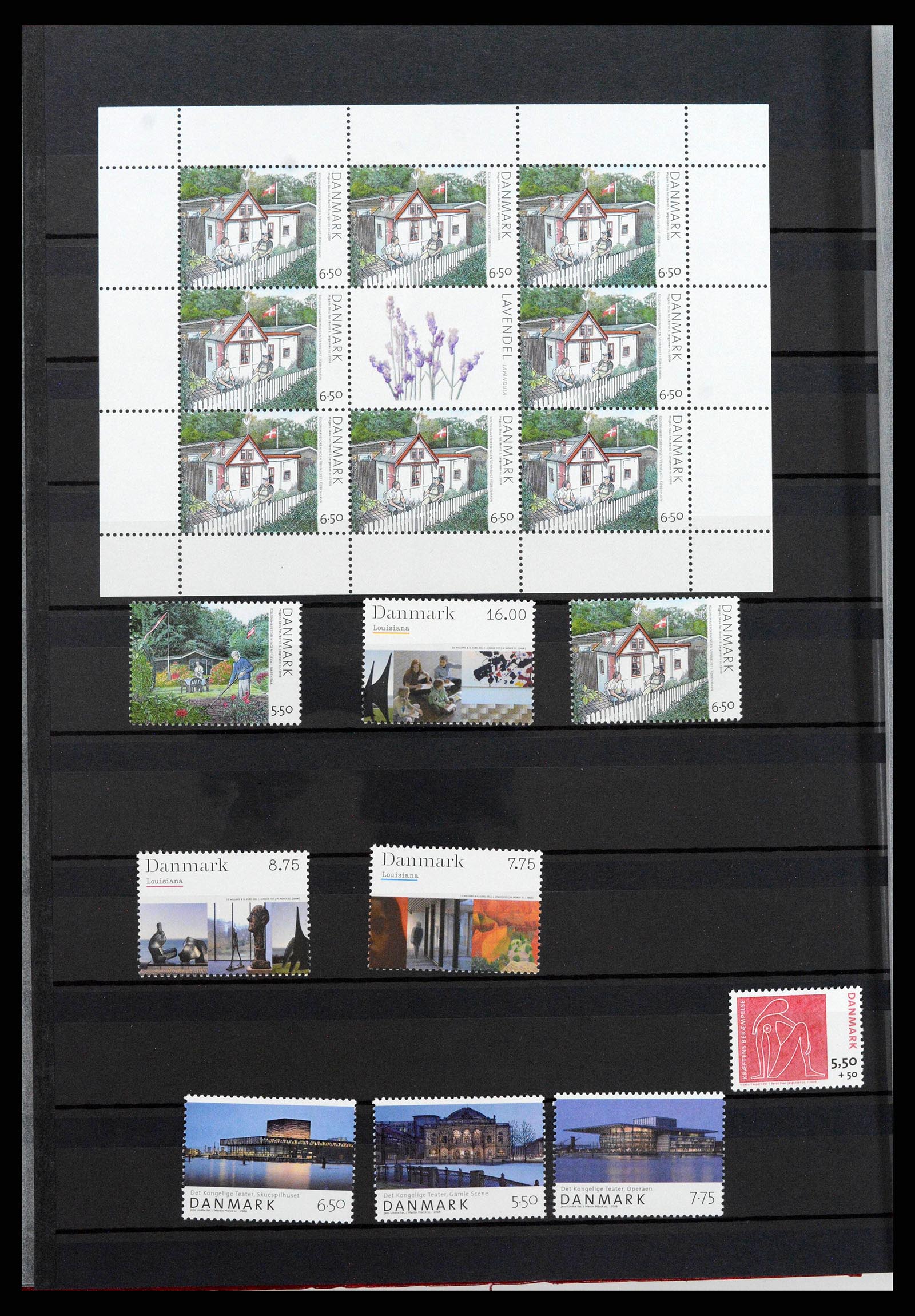 38858 0073 - Postzegelverzameling 38858 Denemarken 1976-2014.