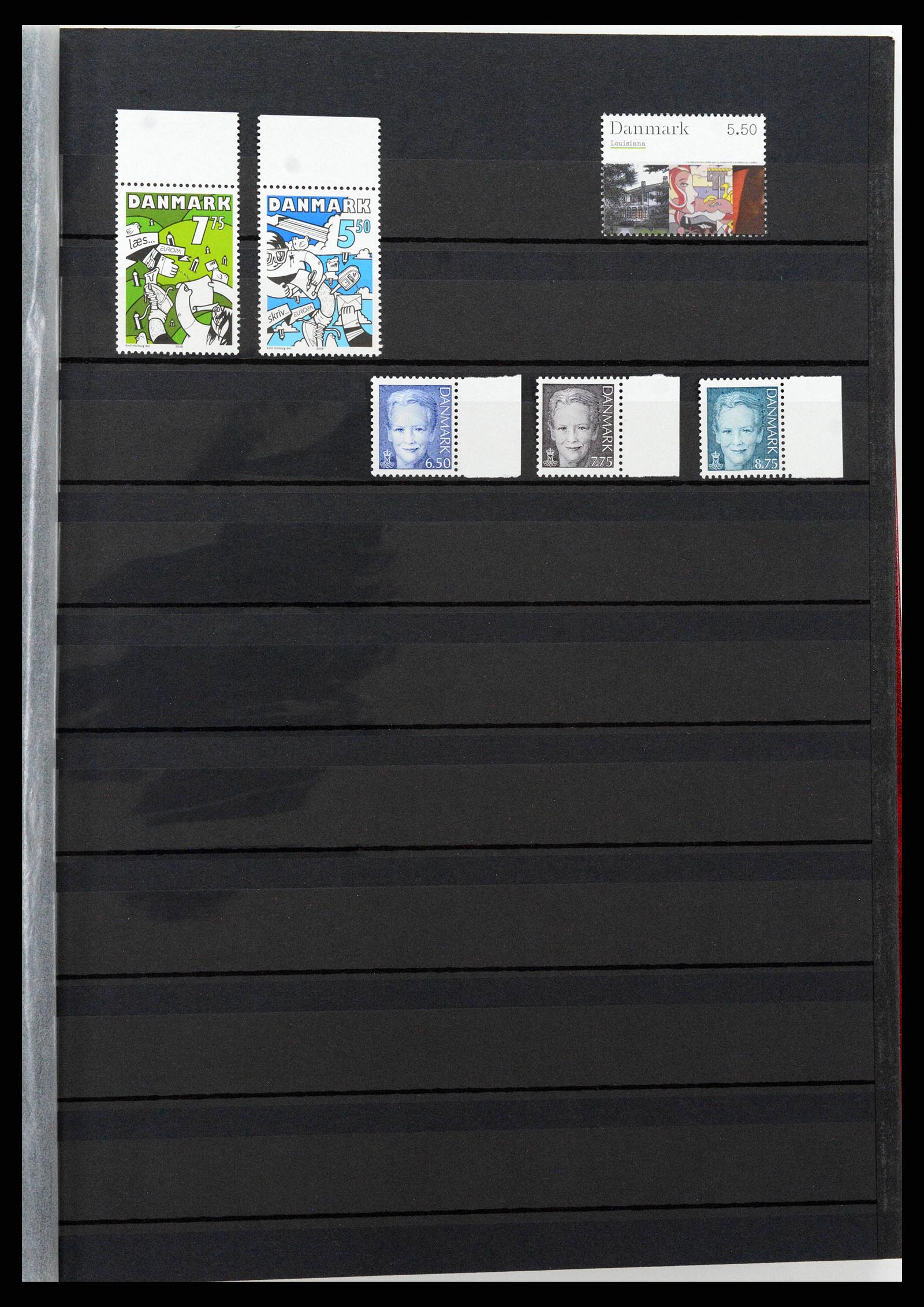 38858 0074 - Postzegelverzameling 38858 Denemarken 1976-2014.