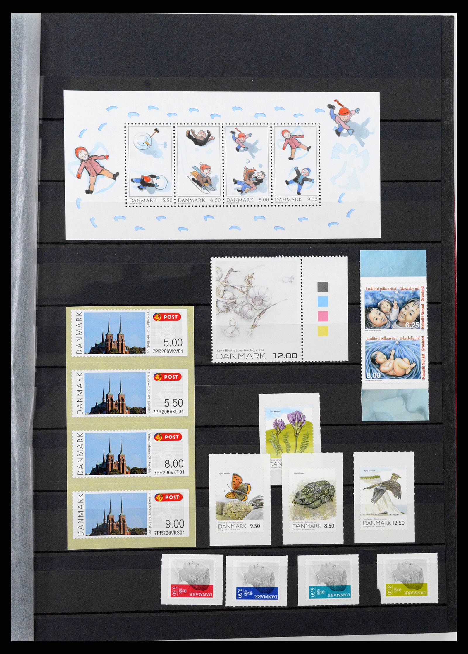 38858 0076 - Postzegelverzameling 38858 Denemarken 1976-2014.